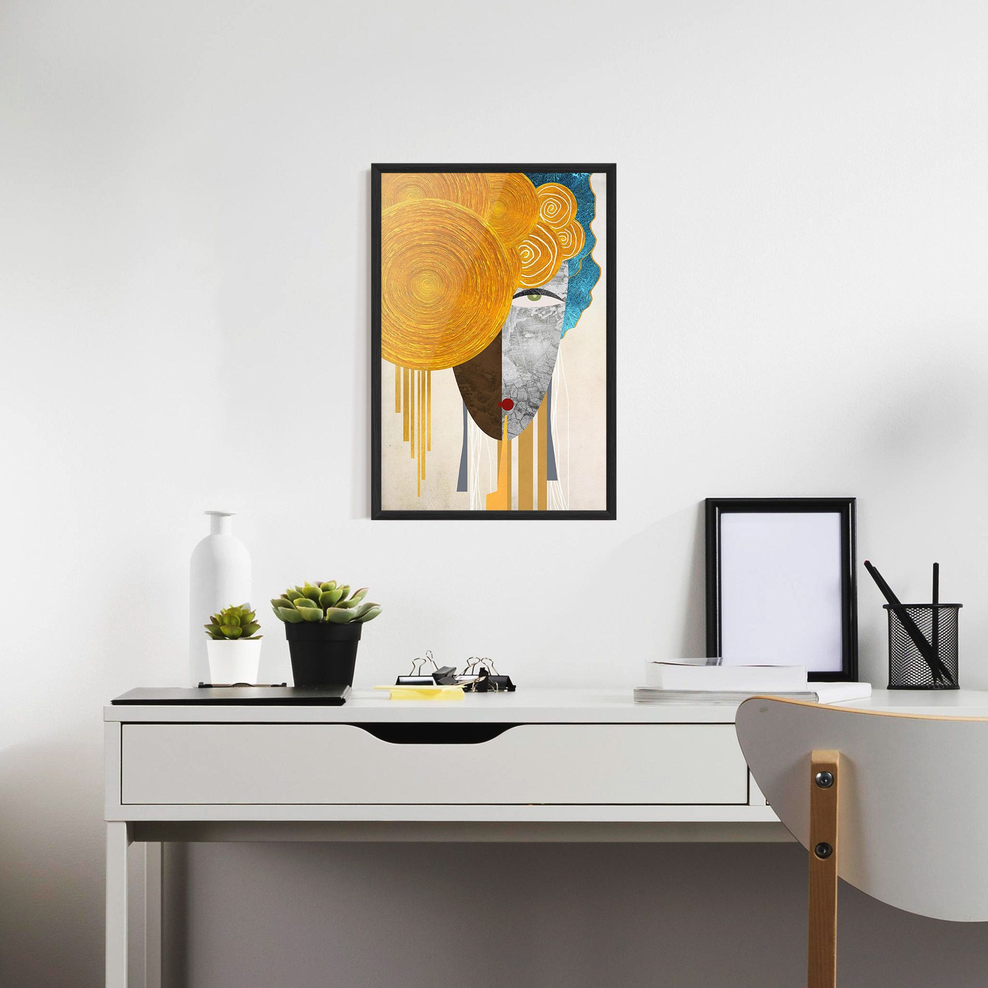 Abstract Grey Face 1 mockup 7