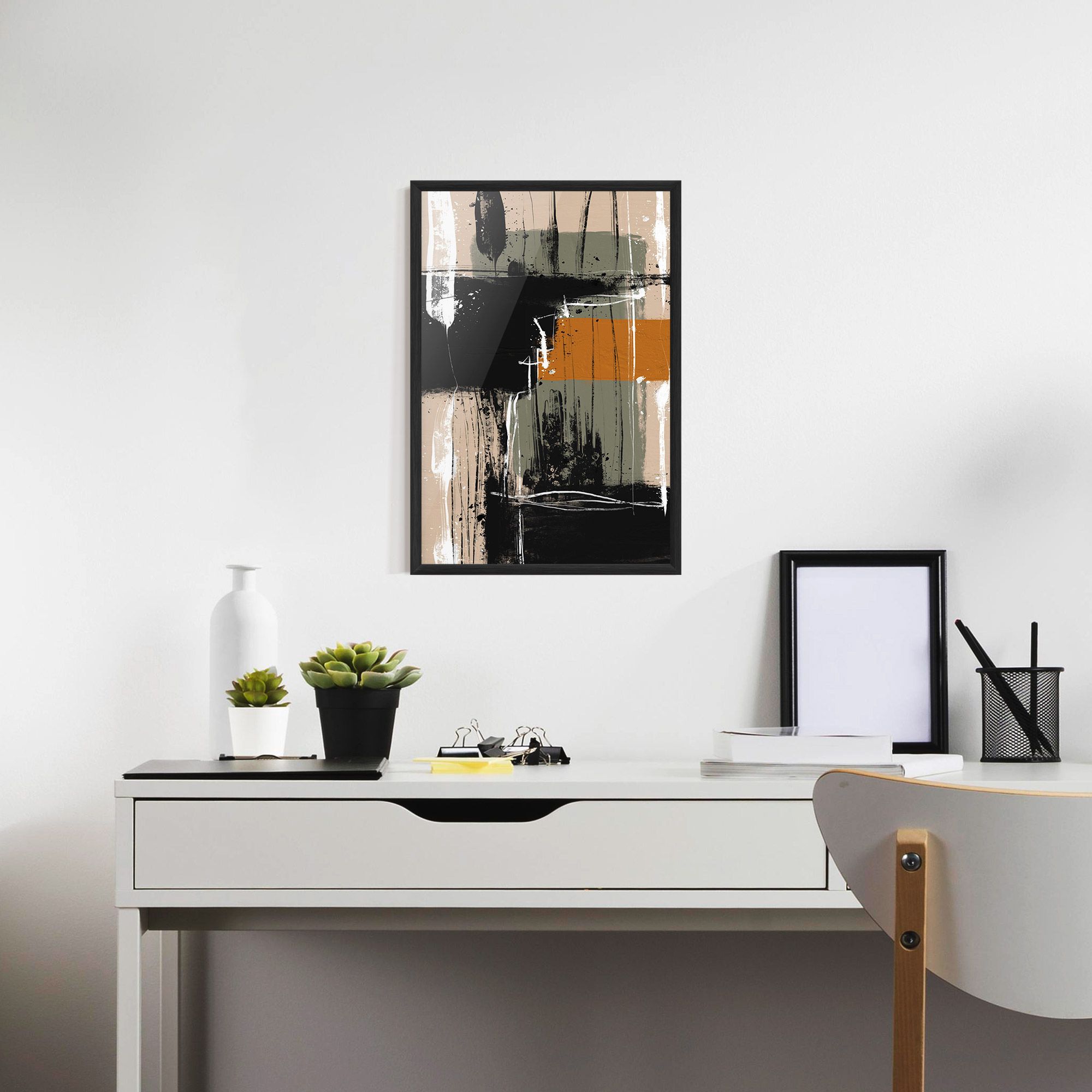 Modern Oil Painting With White mockup 7