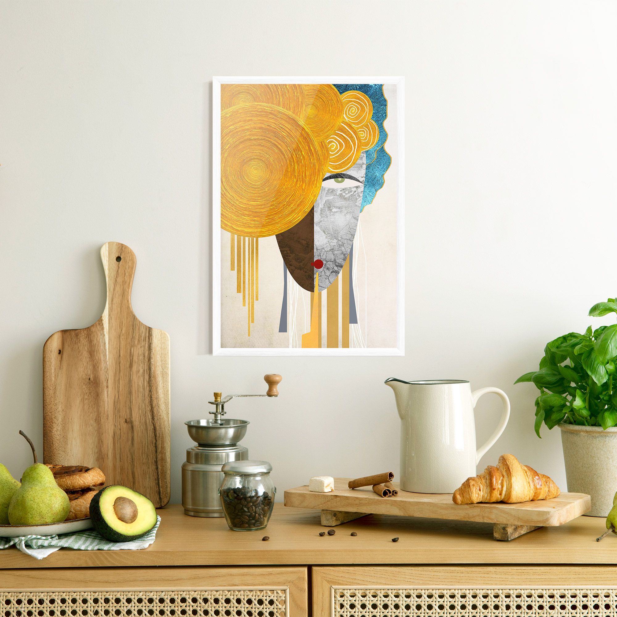 Abstract Grey Face 1 mockup 8