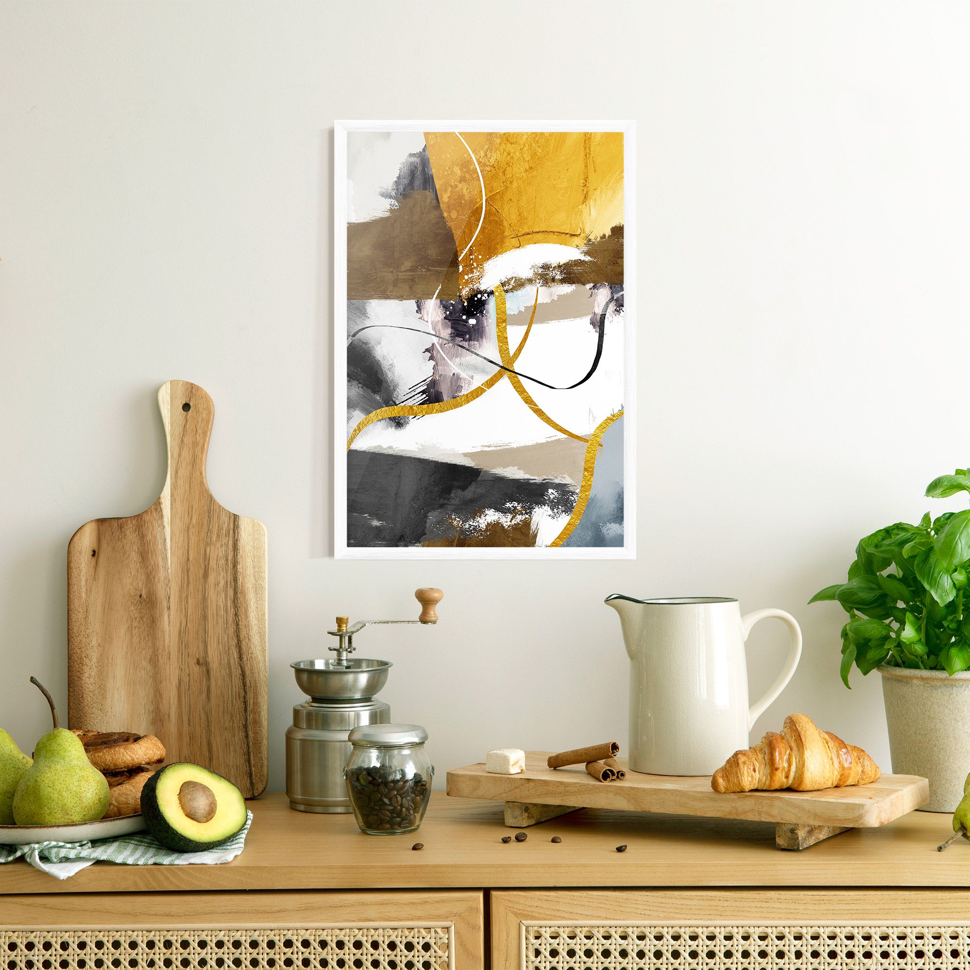 Chaotic Golden Painting mockup 8