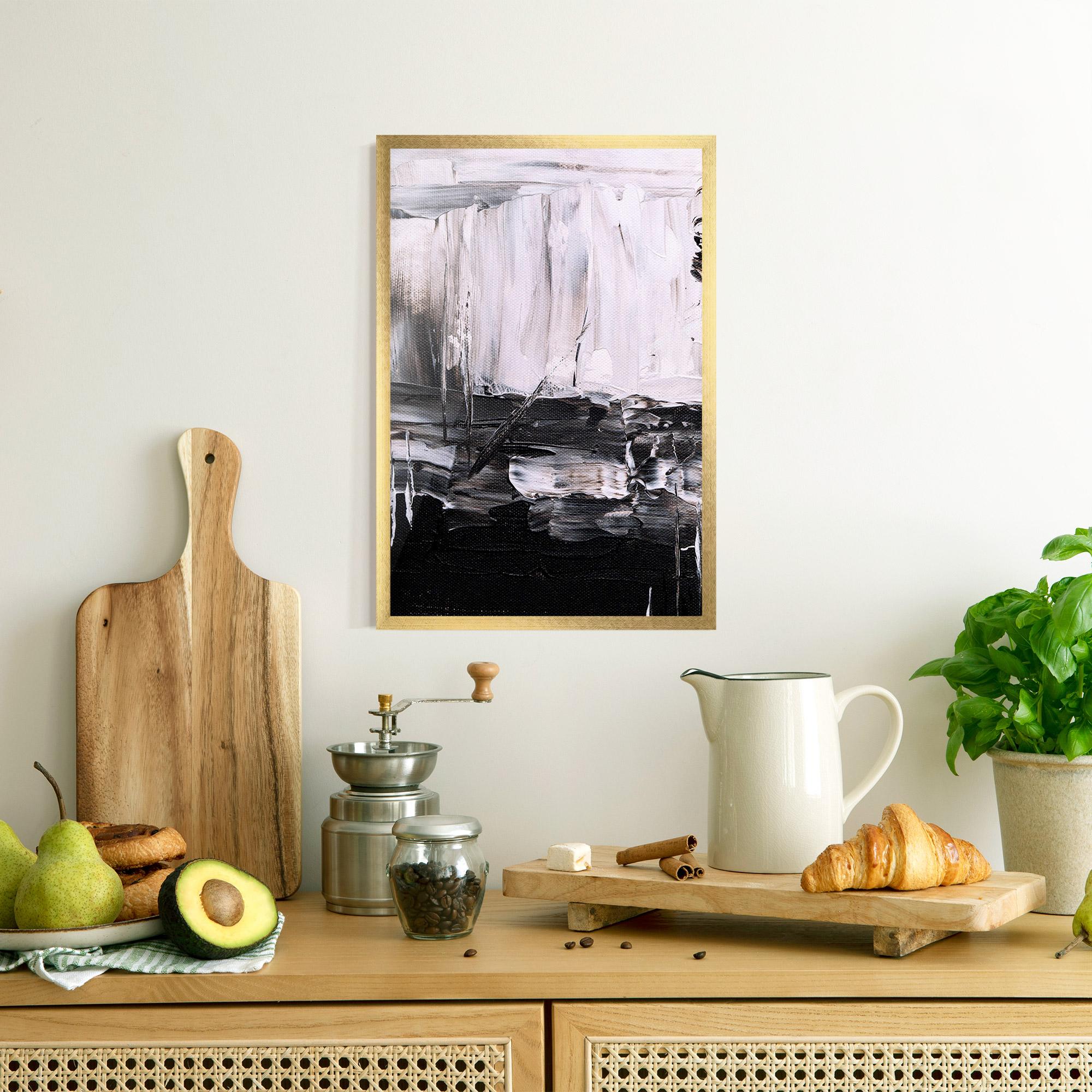 Keretezett Poszter Abstract Paintings mockup 8