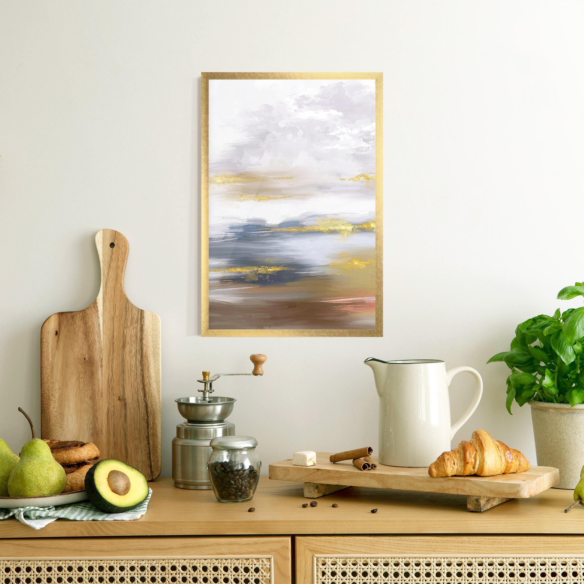 Keretezett Poszter Messy Gold Art mockup 8