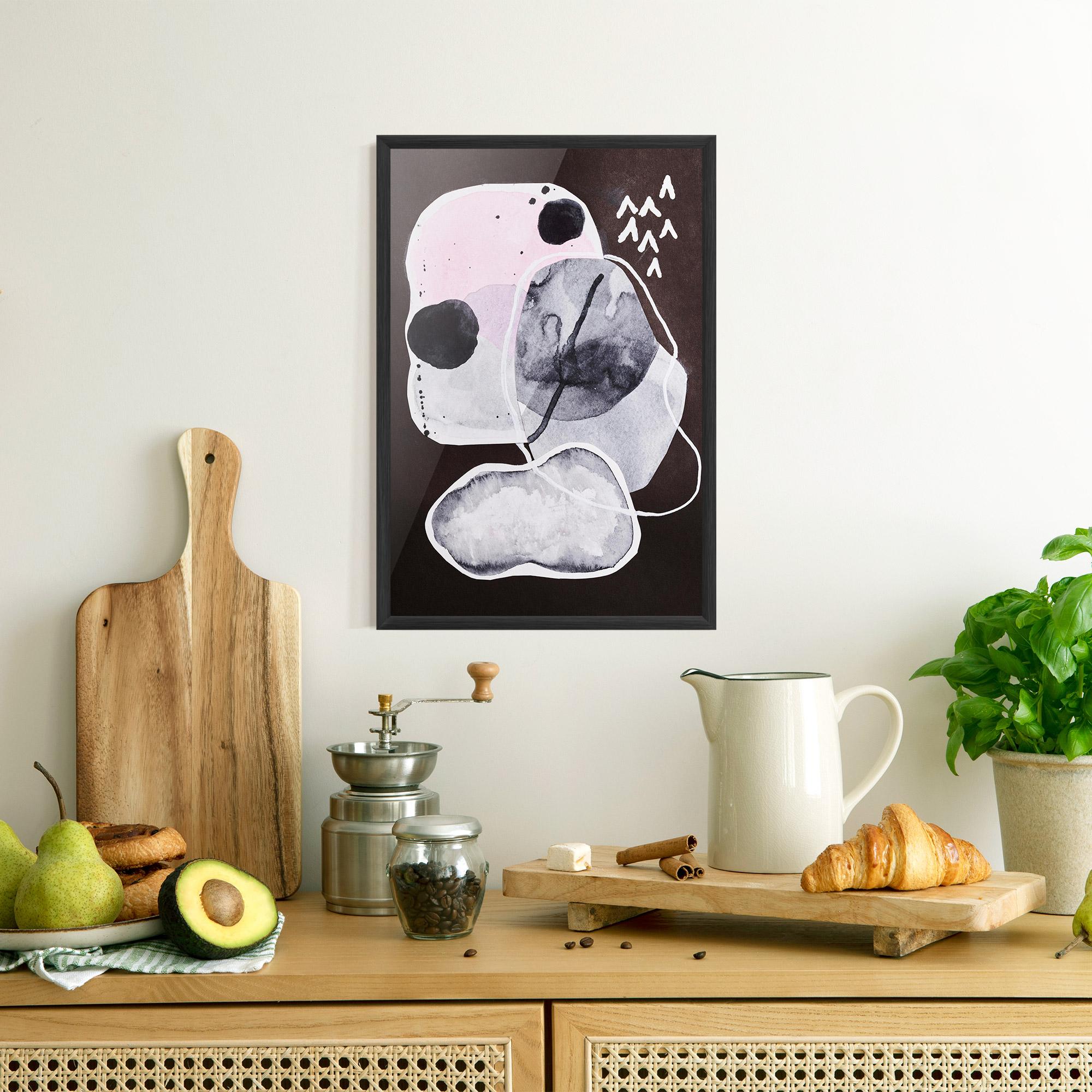 Keretezett Poszter Abstract Collage mockup 8