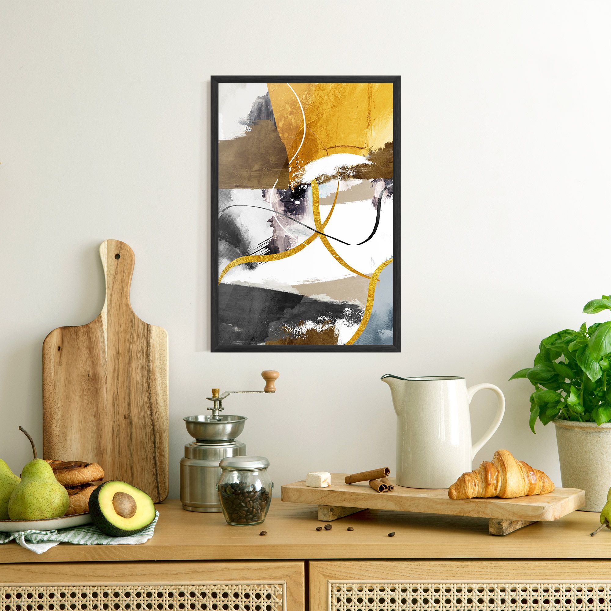 Chaotic Golden Painting mockup 8