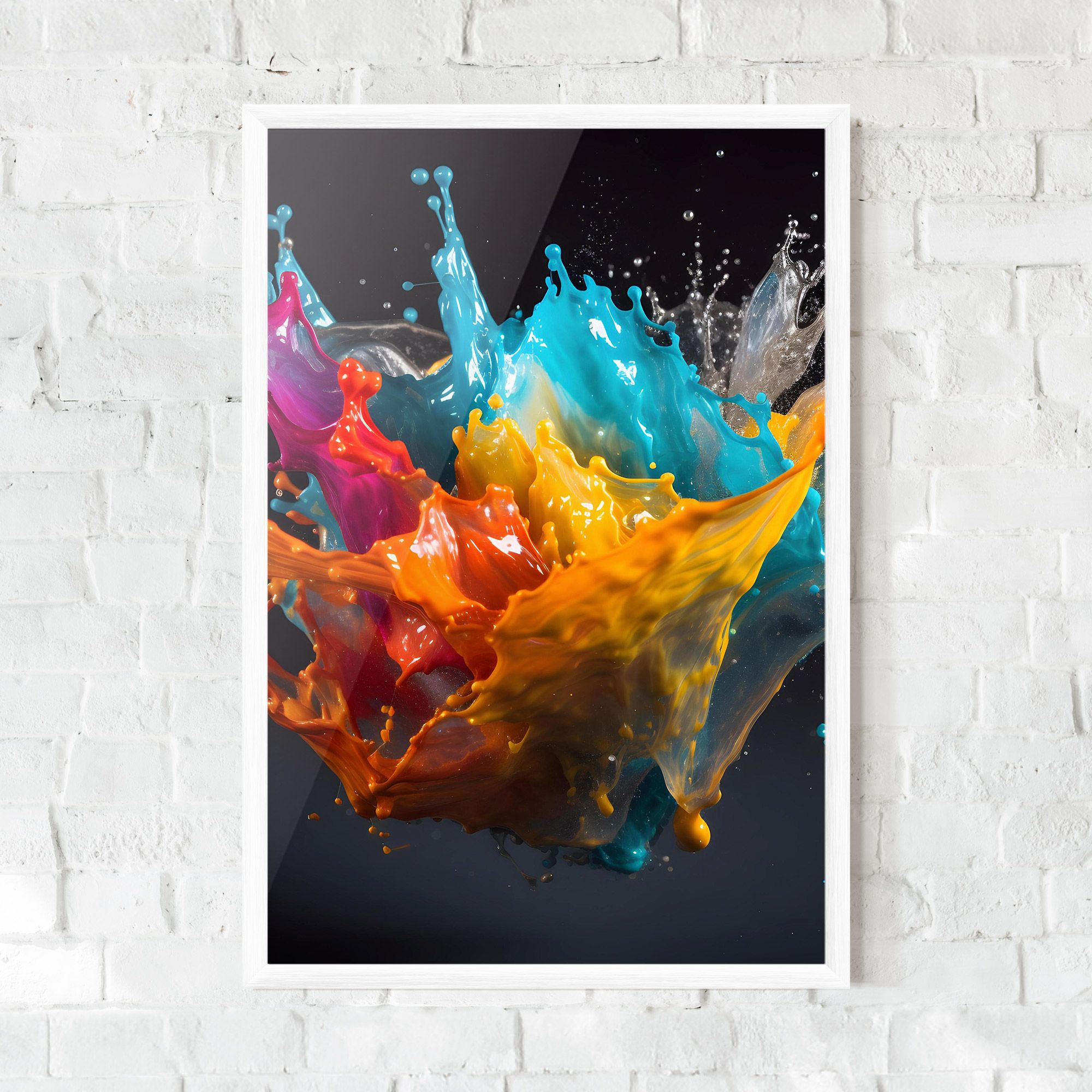 Colorful Splash Floating mockup 0