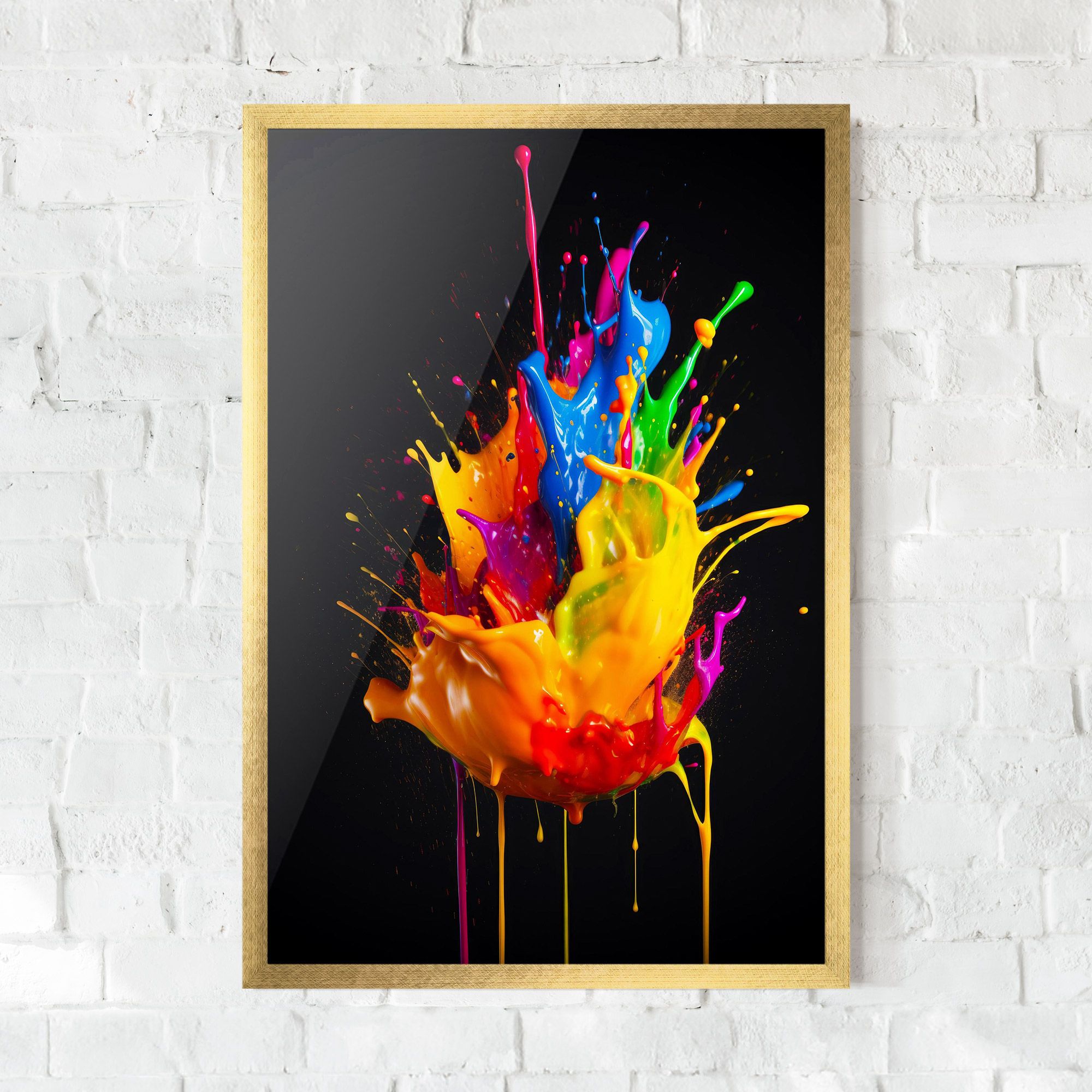 Yellow Splash Floating mockup 0