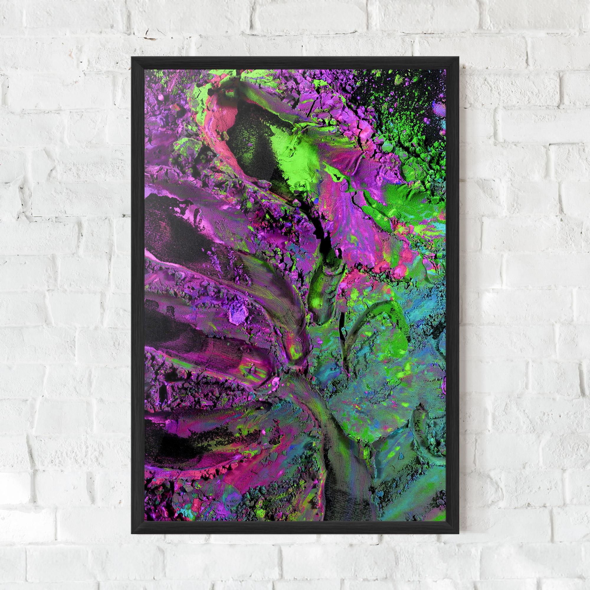 Keretezett Poszter Purple Powder mockup 0