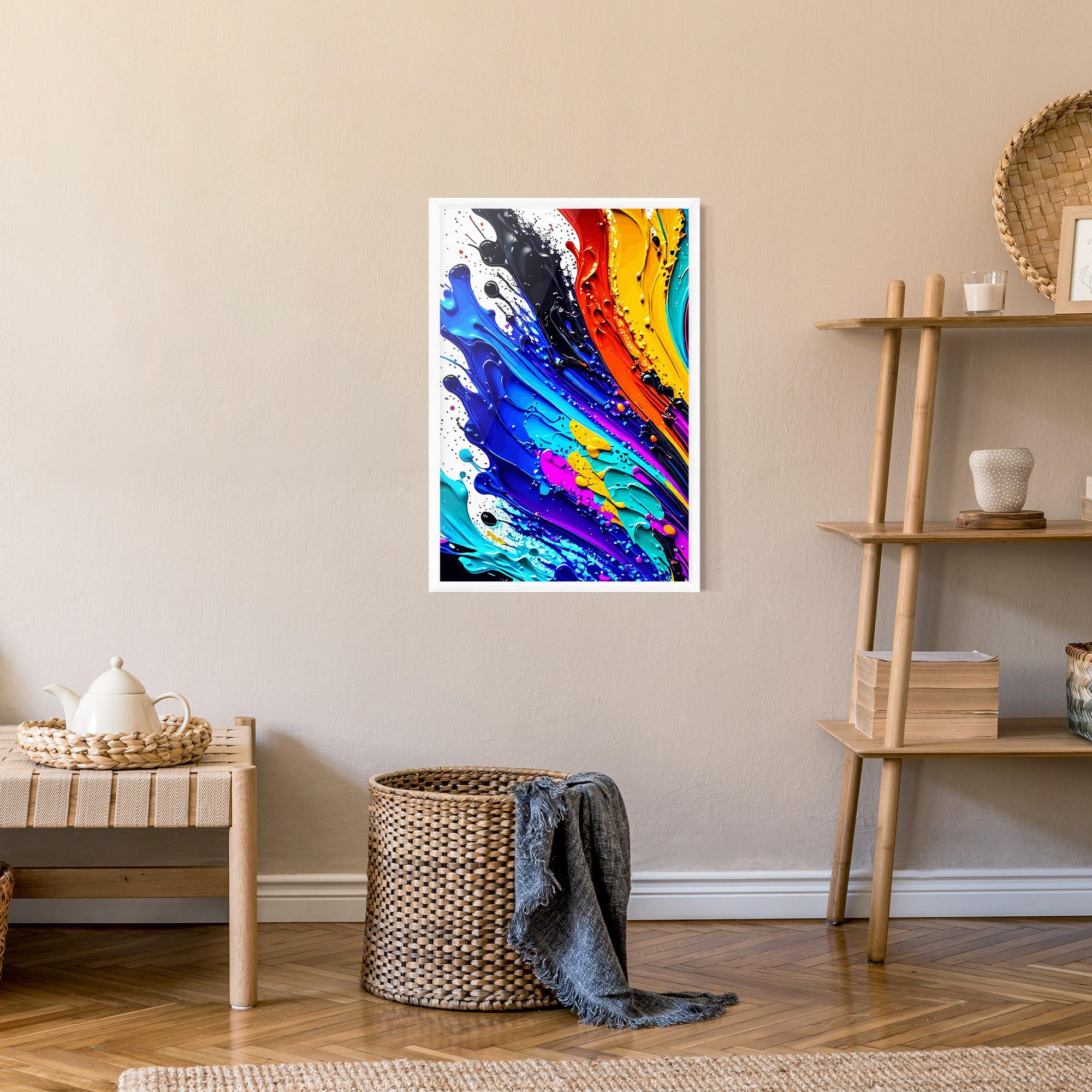 Keretezett Poszter Pretty Splash Color mockup 9