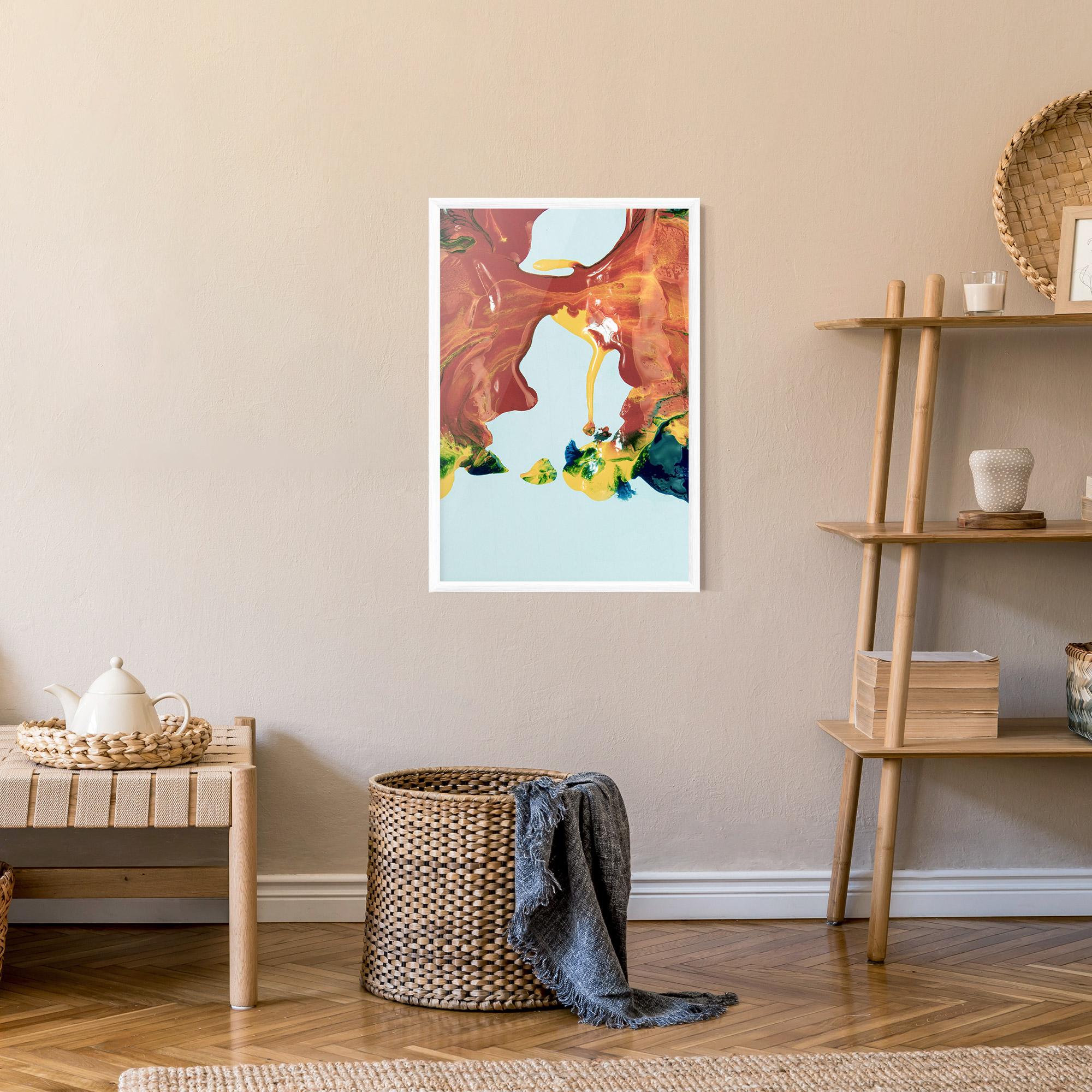 Keretezett Poszter Spilled Paint mockup 9