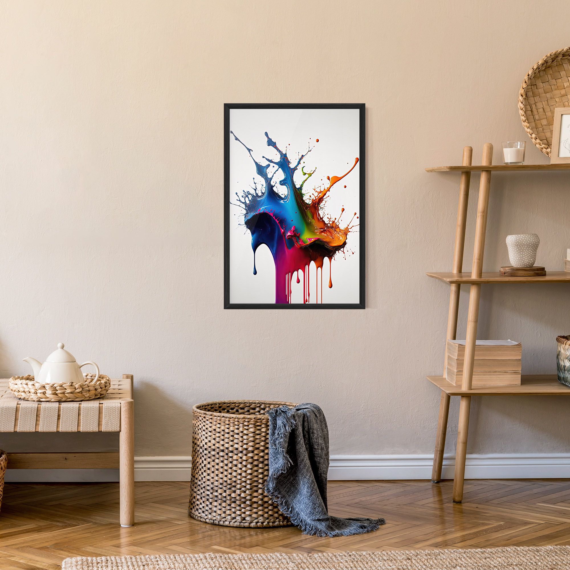 Yellow Blue Floating mockup 9