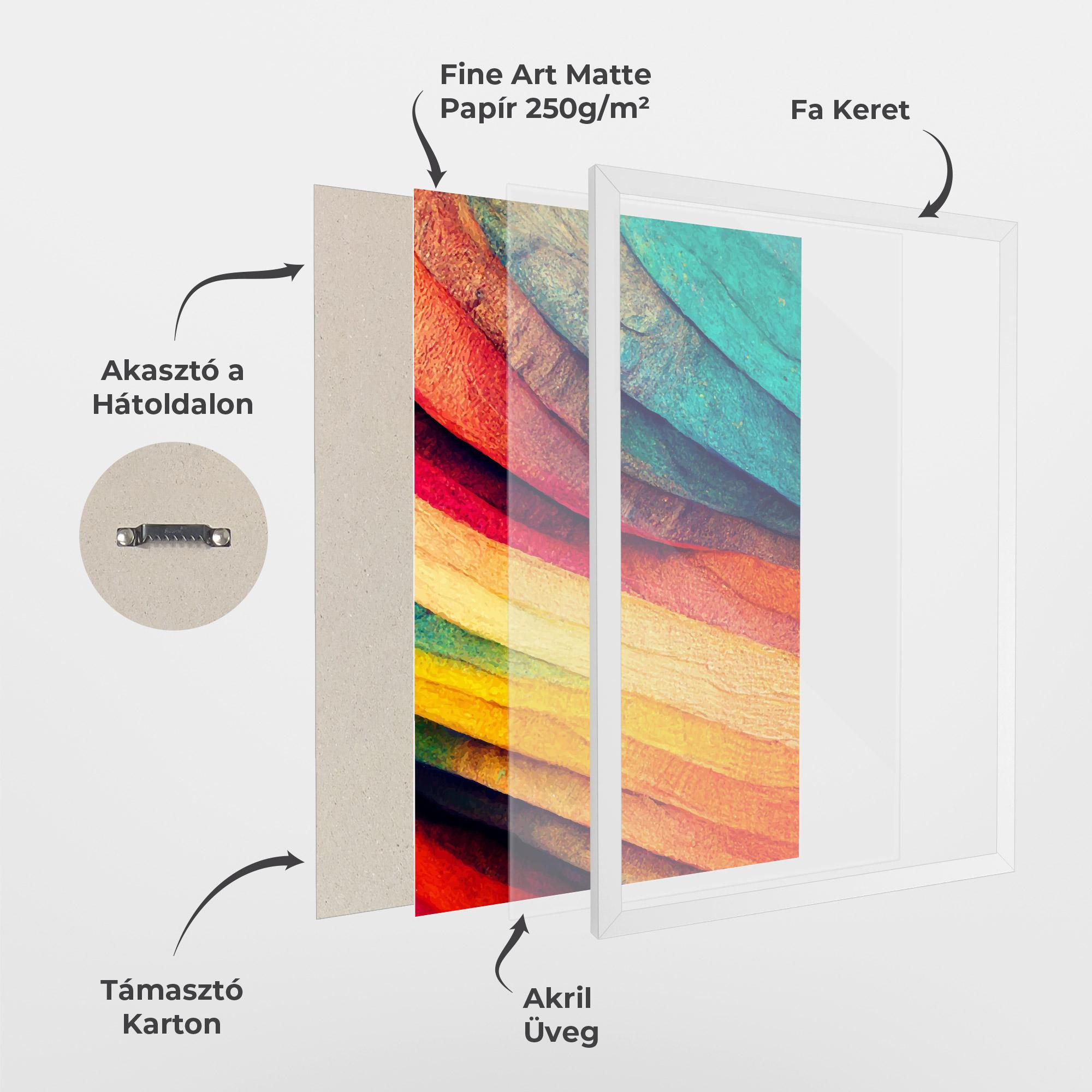 Keretezett Poszter Autumn Abstract Color mockup 1