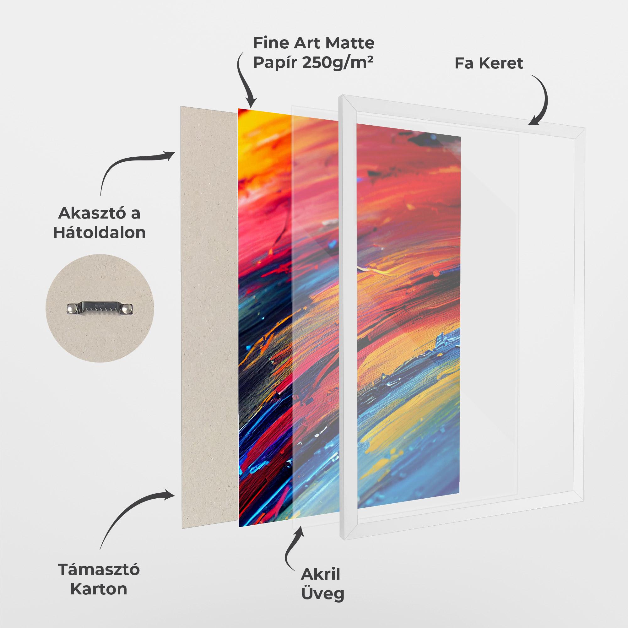 Keretezett Poszter Horizontal Color Shot mockup 1