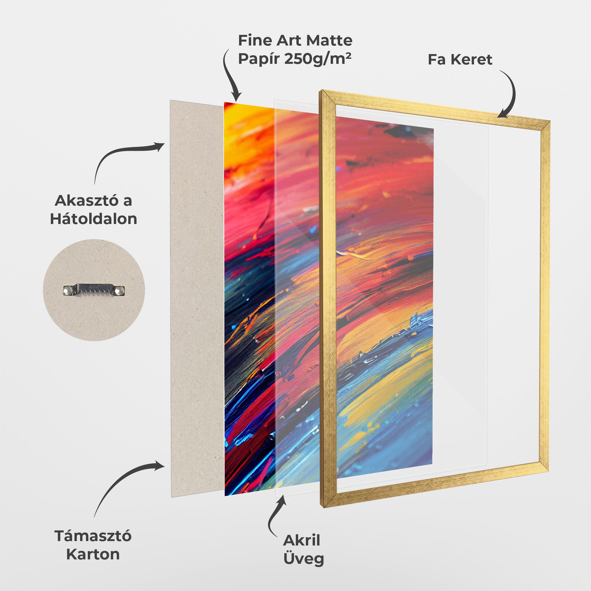 Keretezett Poszter Horizontal Color Shot mockup 1