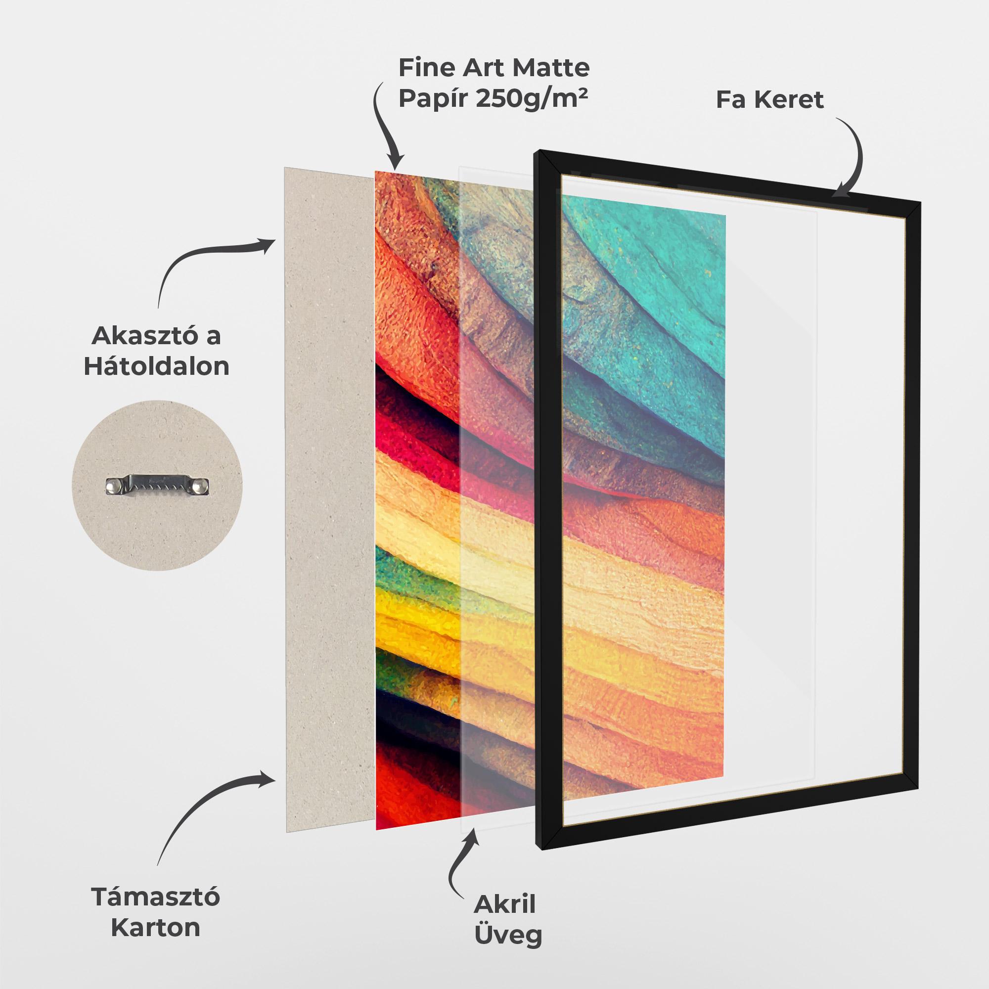 Keretezett Poszter Autumn Abstract Color mockup 1
