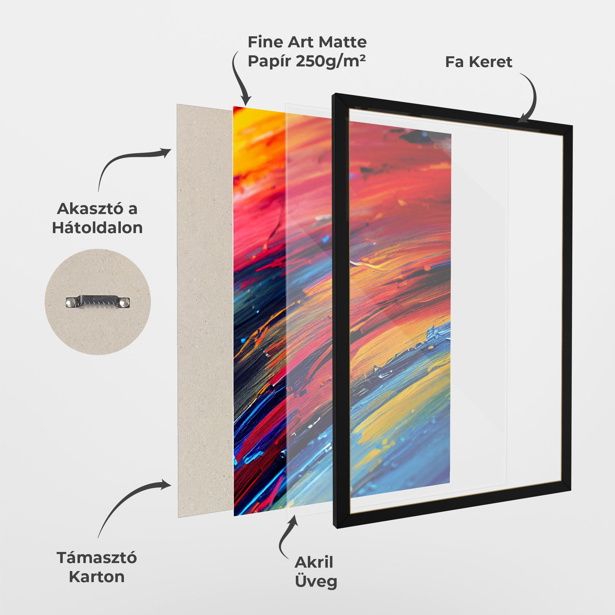 Keretezett Poszter Horizontal Color Shot mockup 1