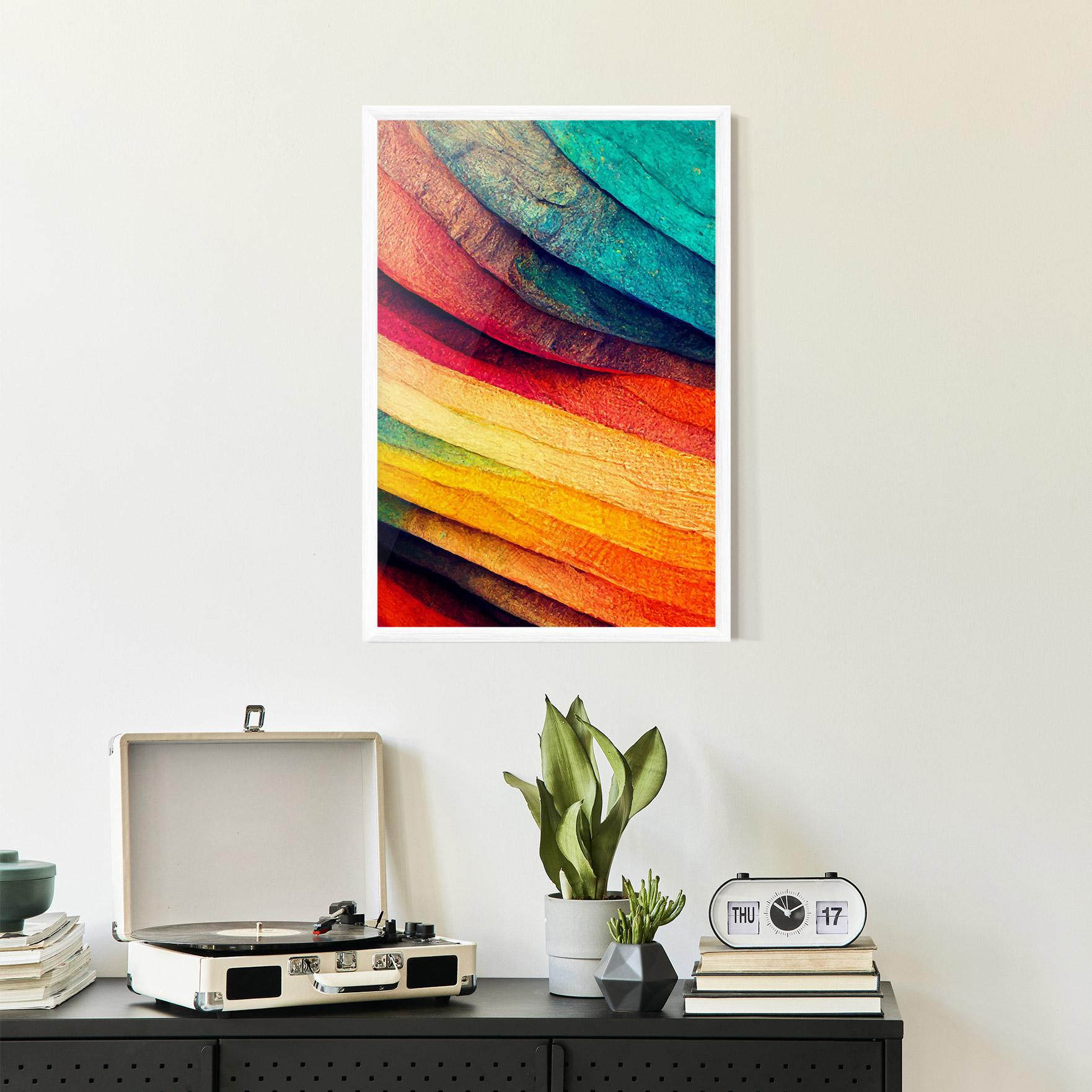 Keretezett Poszter Autumn Abstract Color mockup 2