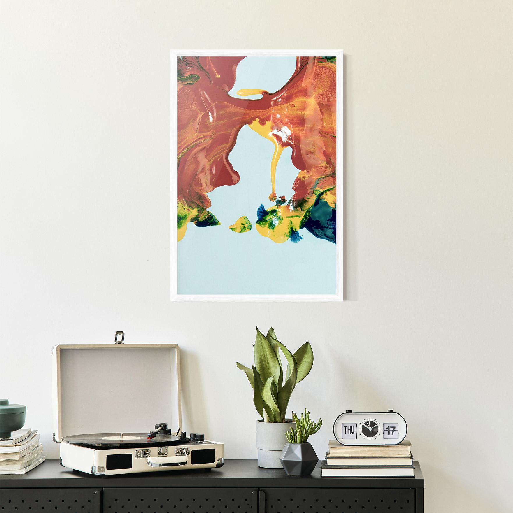 Keretezett Poszter Spilled Paint mockup 2