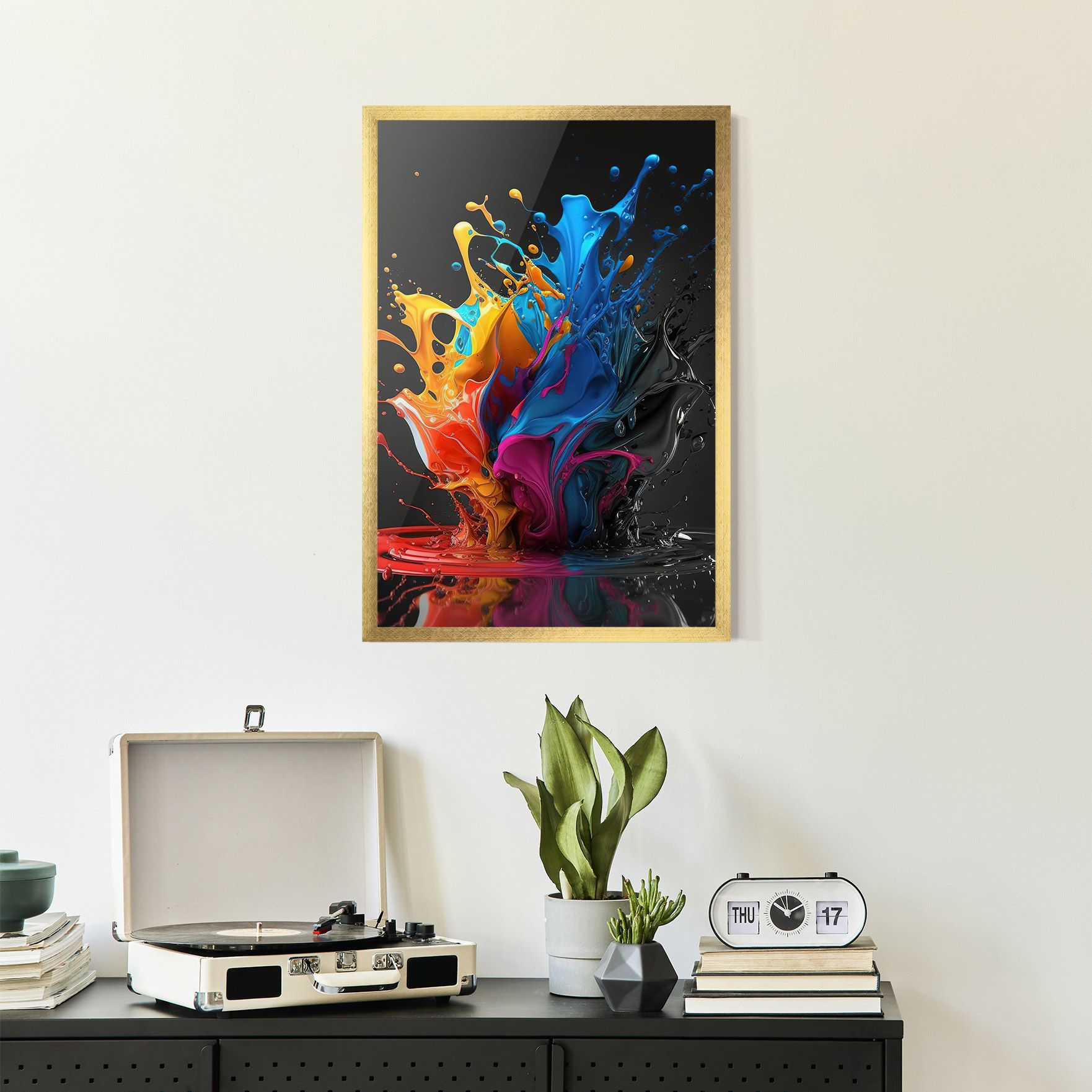 Black Blue Splash mockup 2