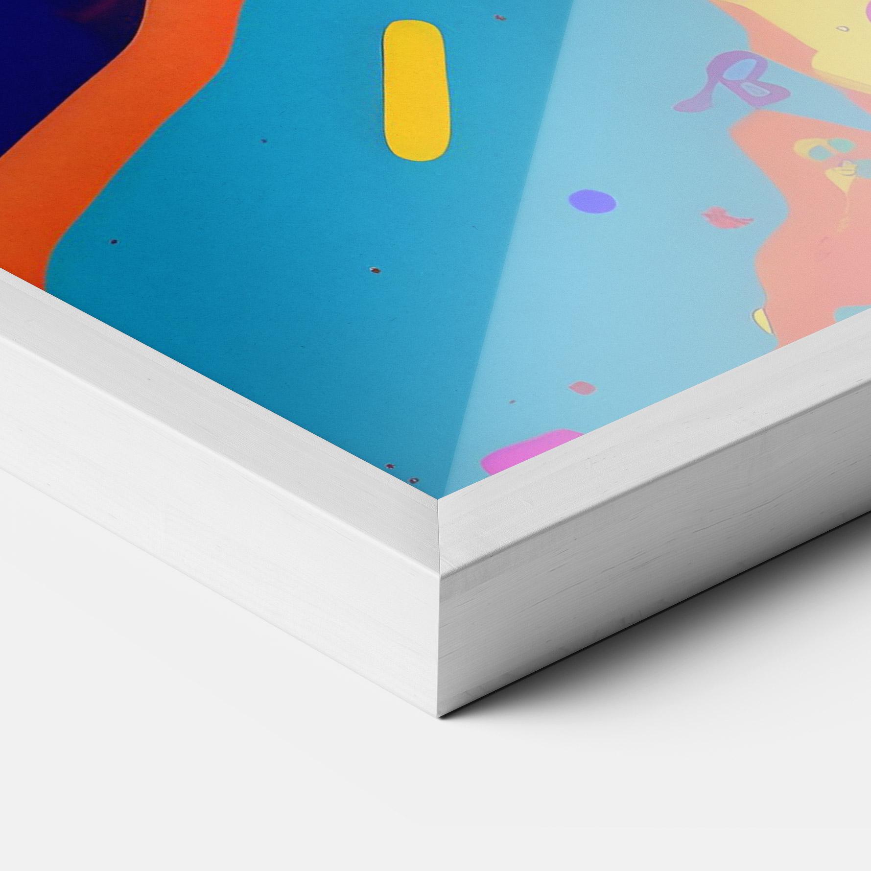 Keretezett Poszter Abstract Color Work mockup 3