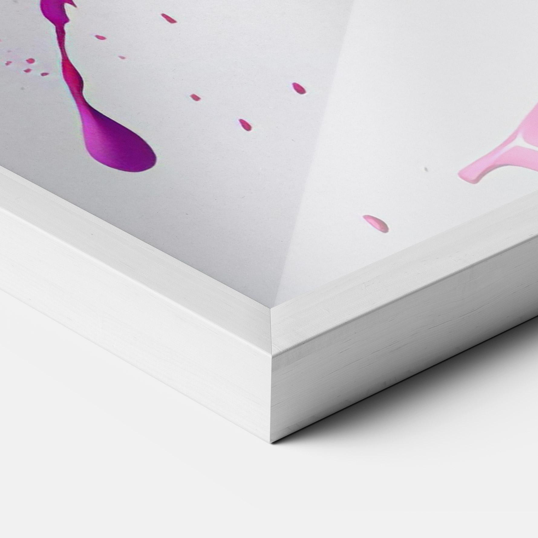 Keretezett Poszter Blue Pink Splash mockup 3