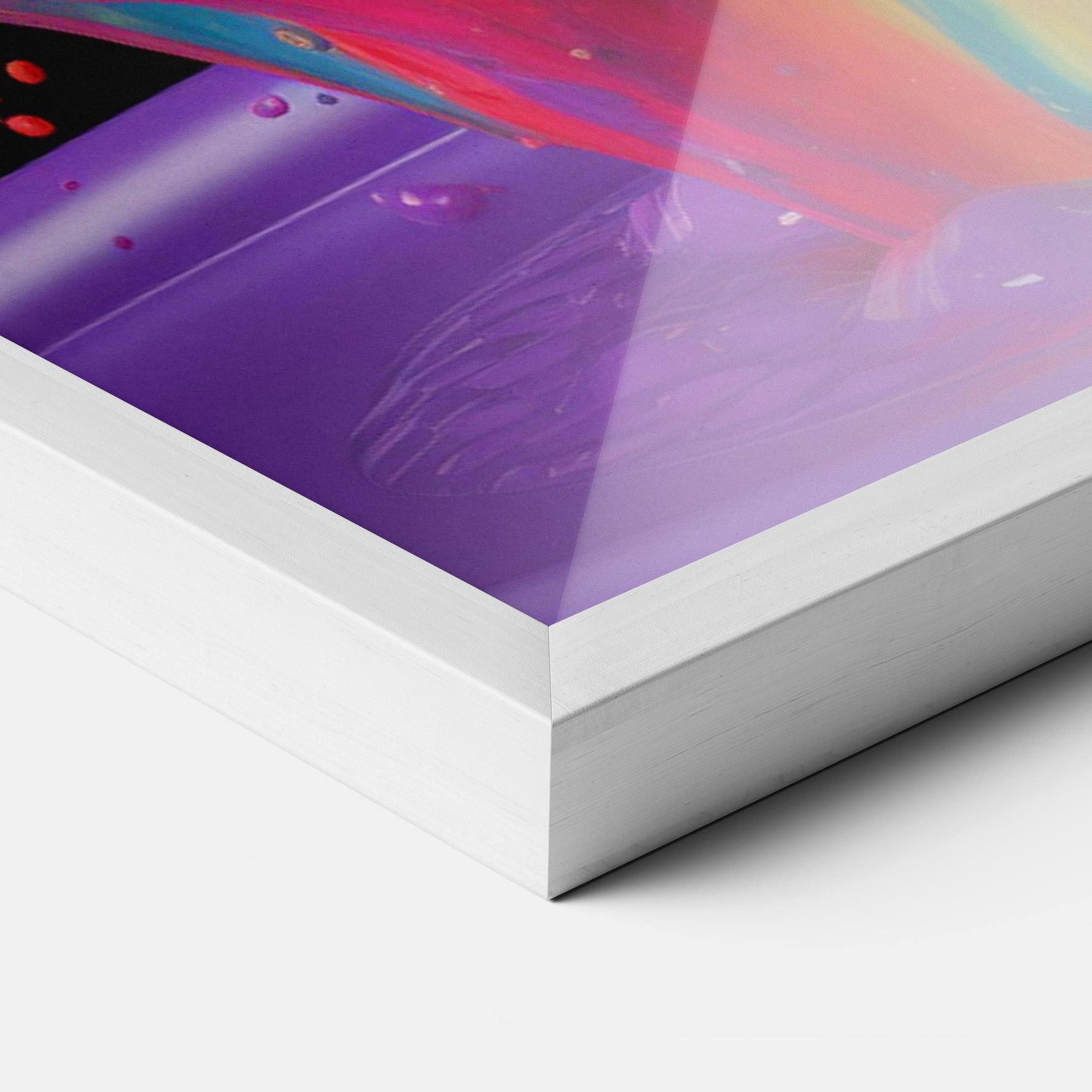 Keretezett Poszter Brightly Color Splashing mockup 3