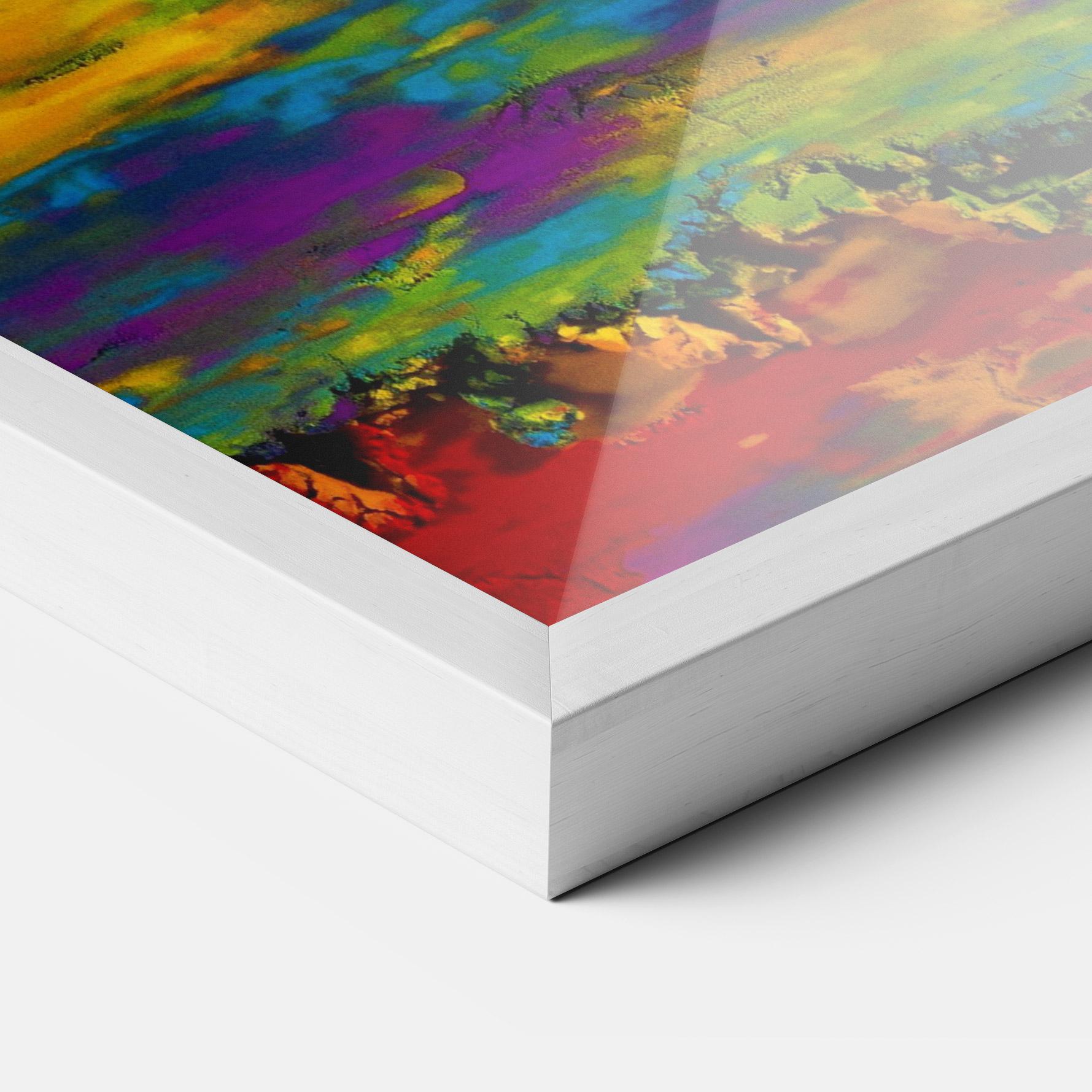 Keretezett Poszter Mixed Holi Colors mockup 3