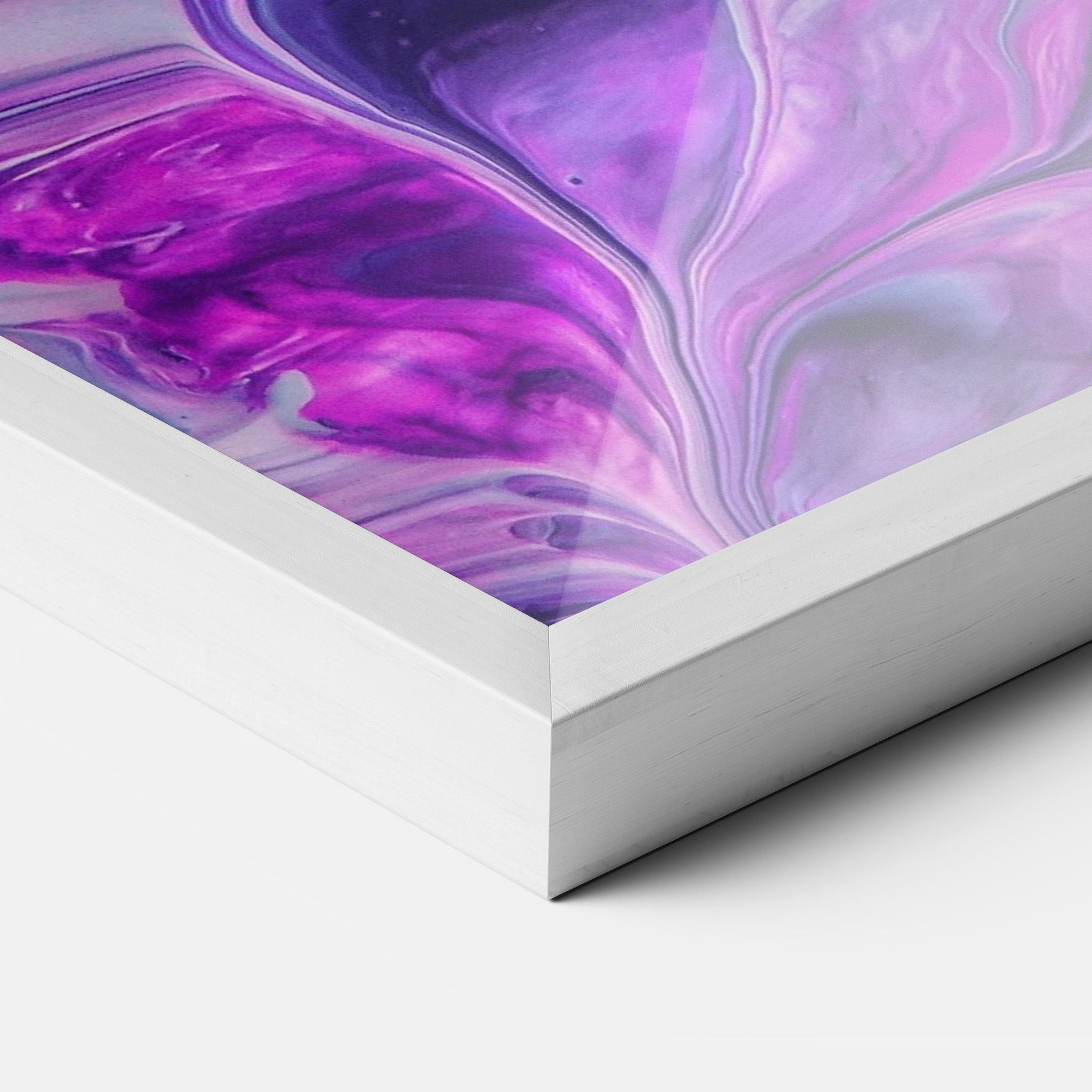 Keretezett Poszter Purple Fluid mockup 3