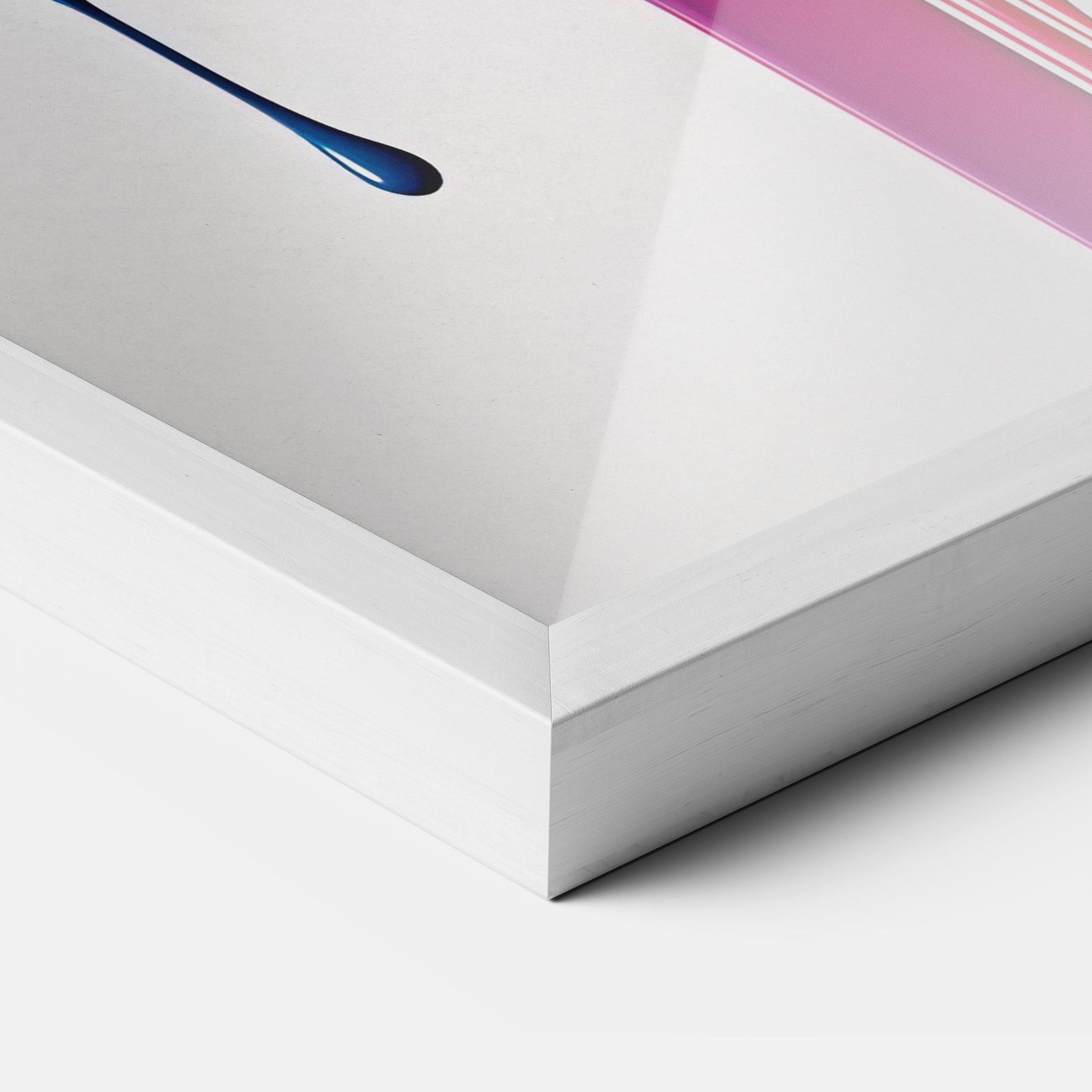 Keretezett Poszter Yellow Blue Floating mockup 3