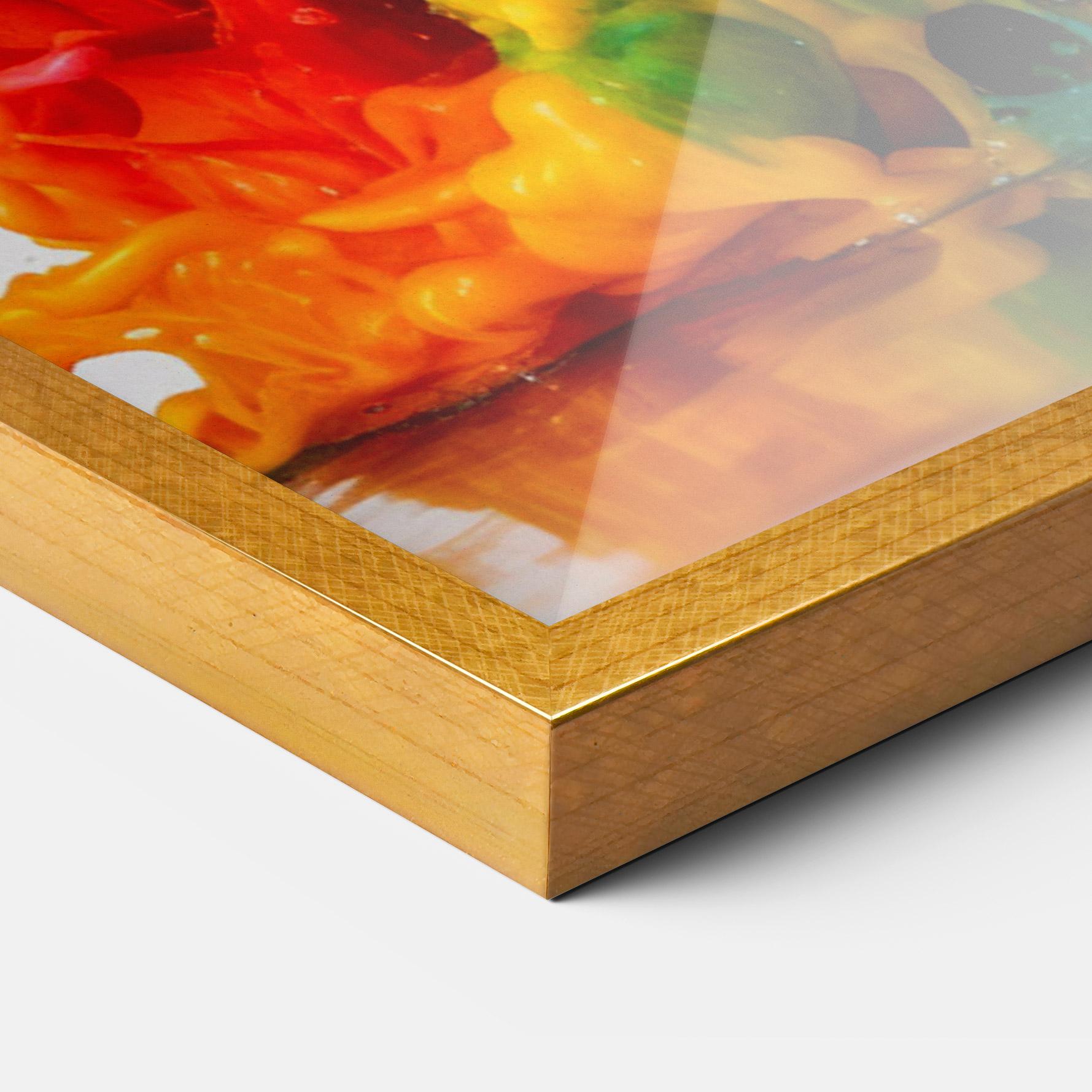 Keretezett Poszter Colorful Explosion Paint mockup 3