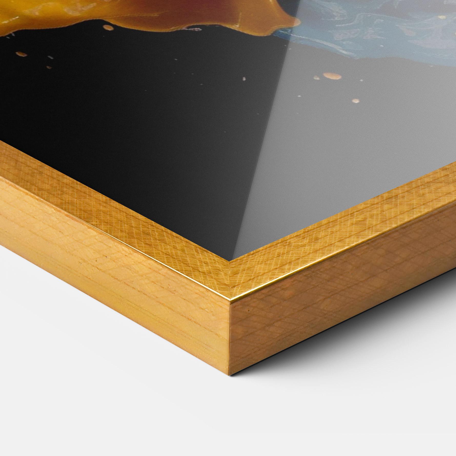 Keretezett Poszter Colors Splashing mockup 3