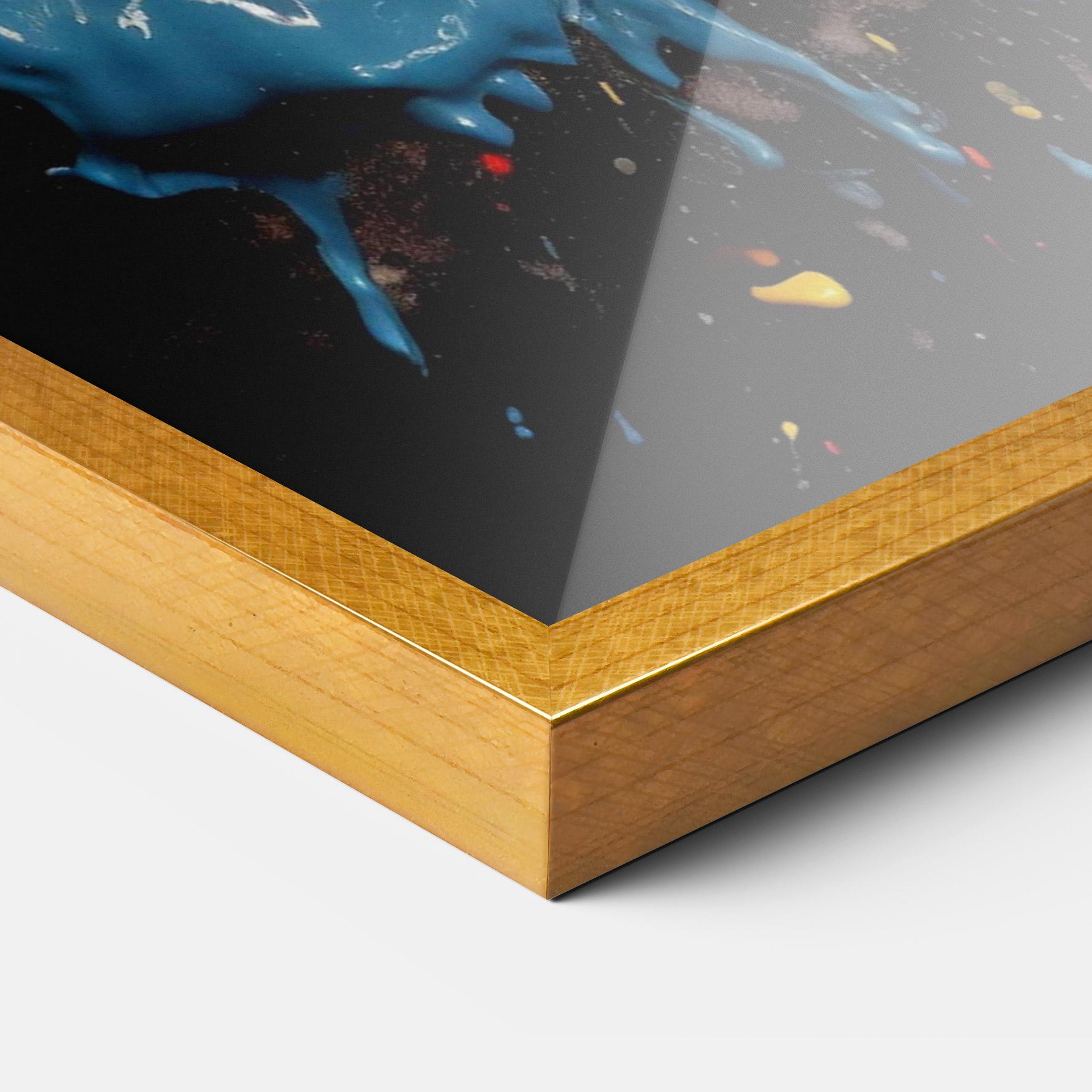 Keretezett Poszter Floating Color Splash mockup 3