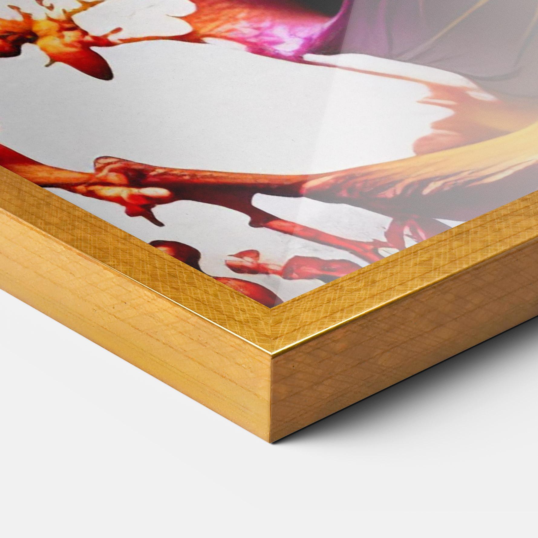 Keretezett Poszter Purple Blue Splash mockup 3