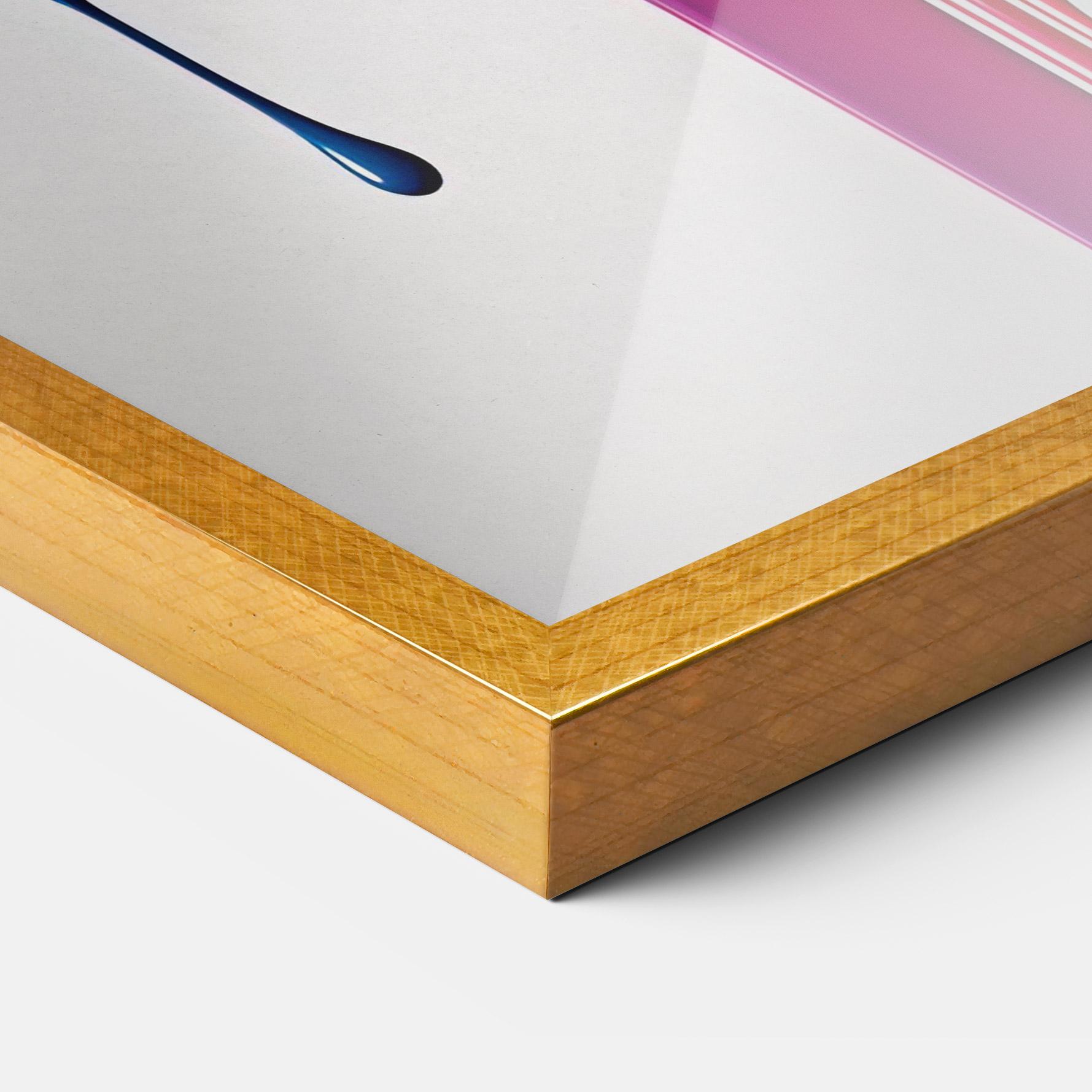 Keretezett Poszter Yellow Blue Floating mockup 3