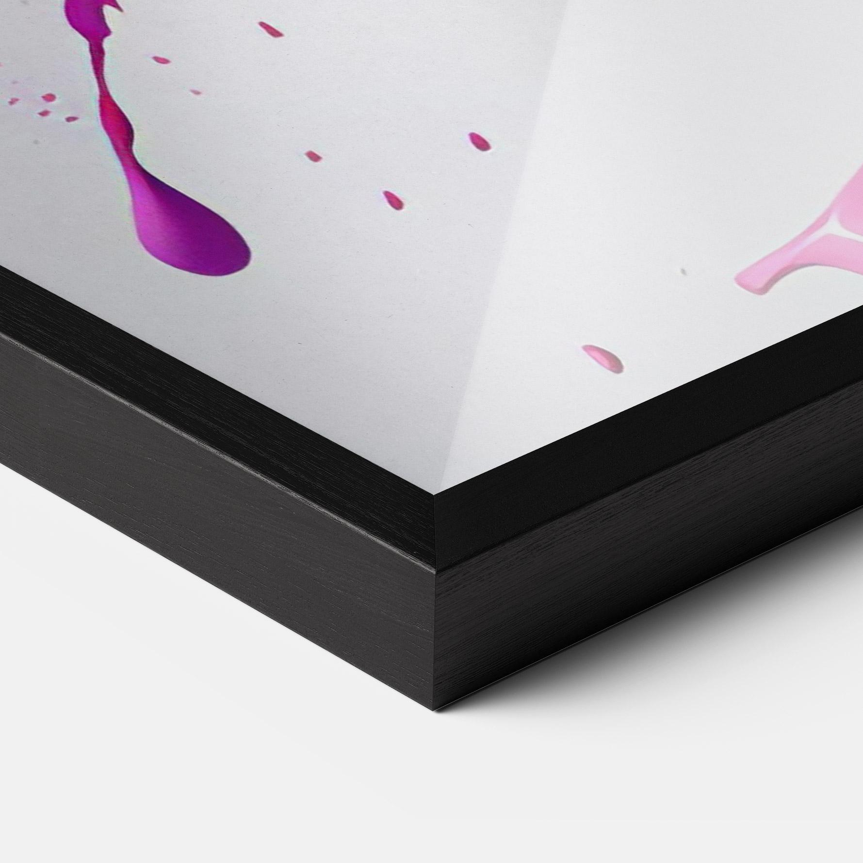 Keretezett Poszter Blue Pink Splash mockup 3