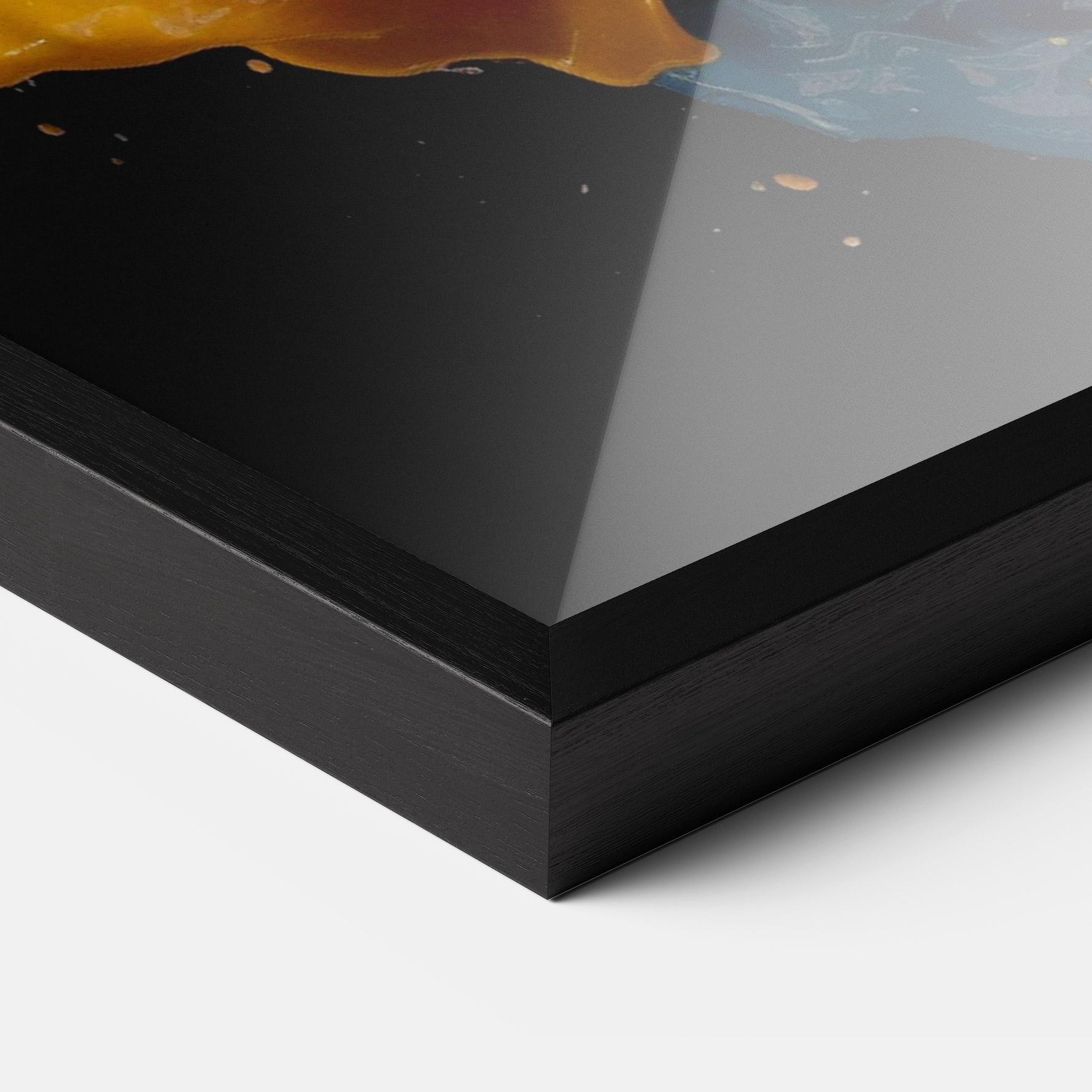 Keretezett Poszter Colors Splashing mockup 3