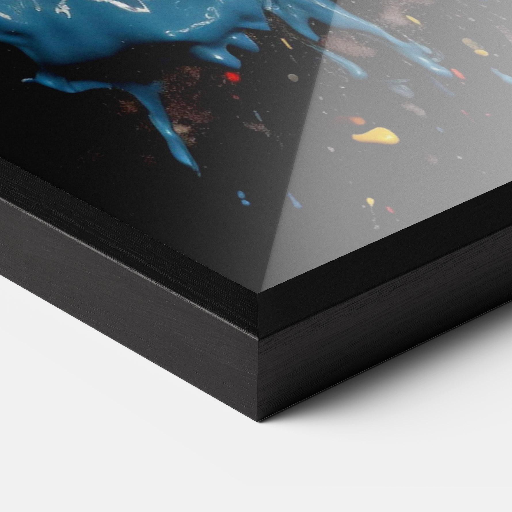 Keretezett Poszter Floating Color Splash mockup 3