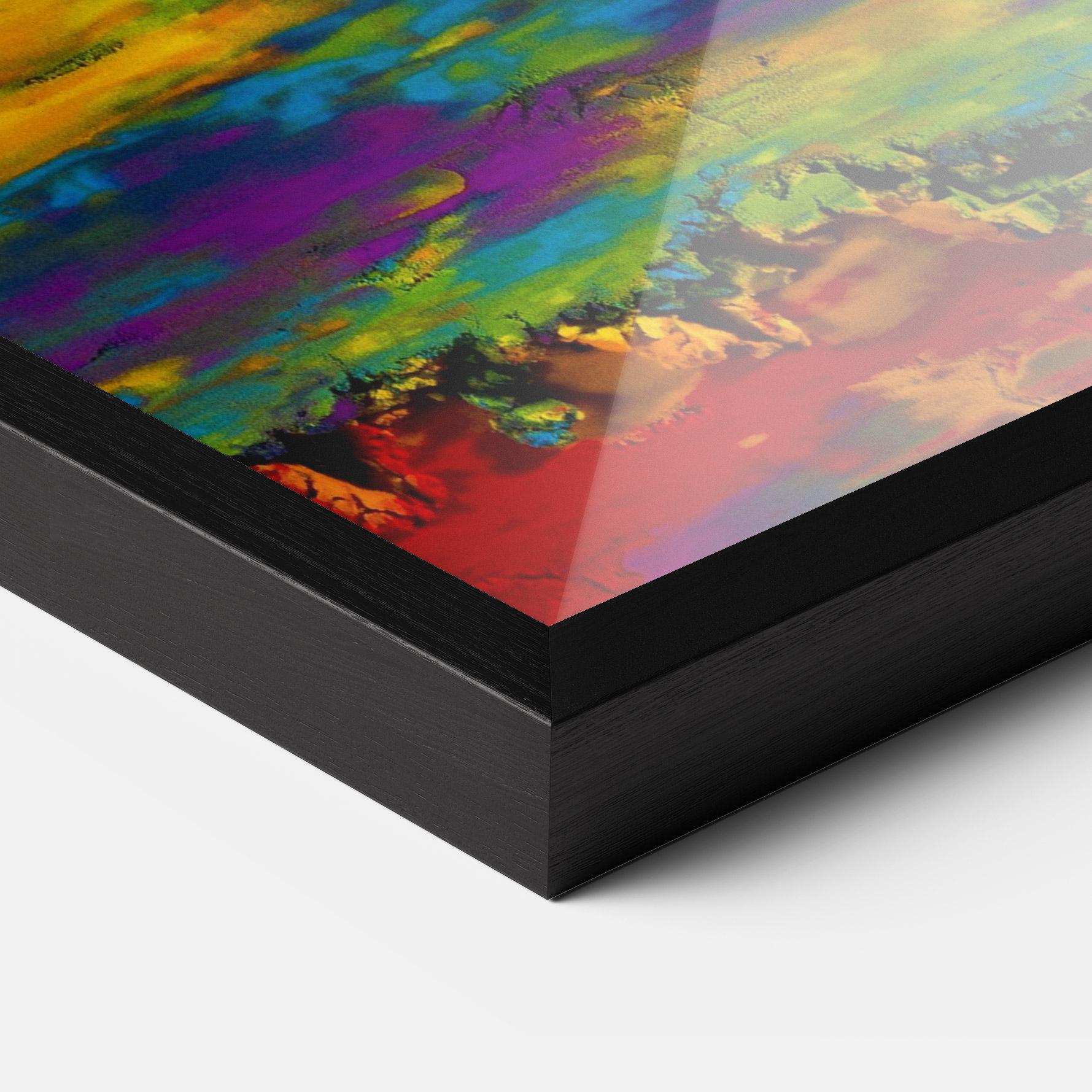 Keretezett Poszter Mixed Holi Colors mockup 3