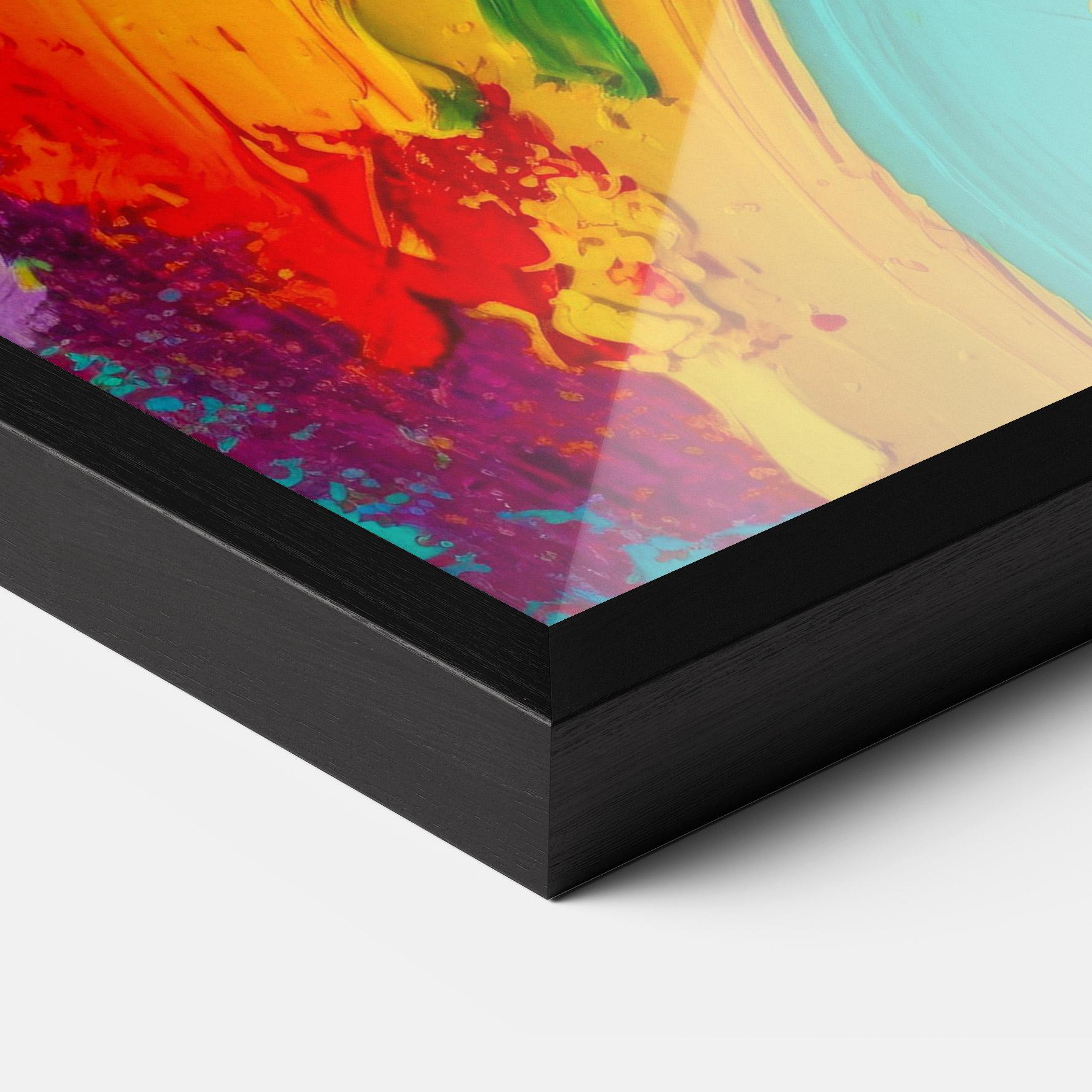 Keretezett Poszter Multicolored Painting mockup 3
