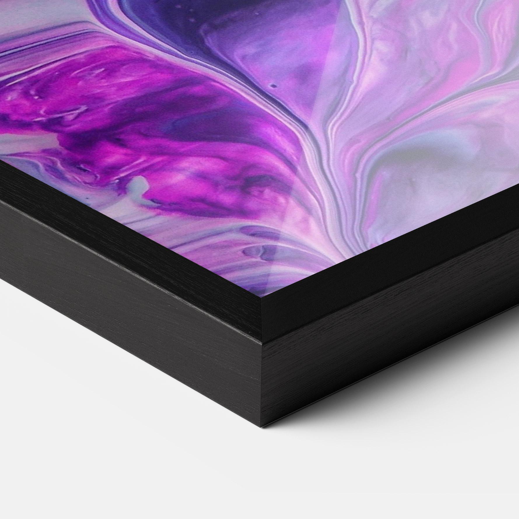 Keretezett Poszter Purple Fluid mockup 3