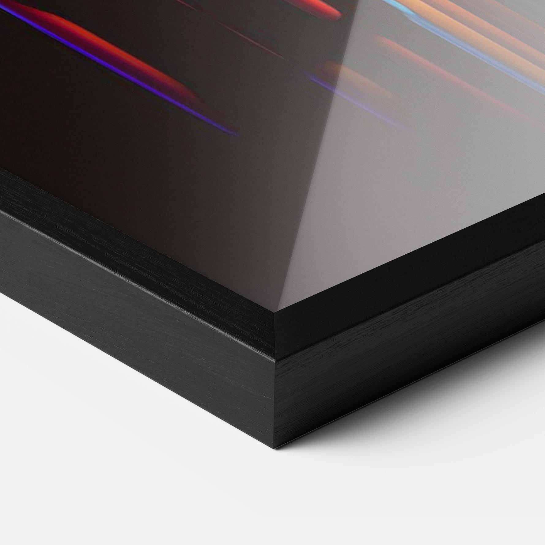 Keretezett Poszter Rainbow Floating Colors mockup 3