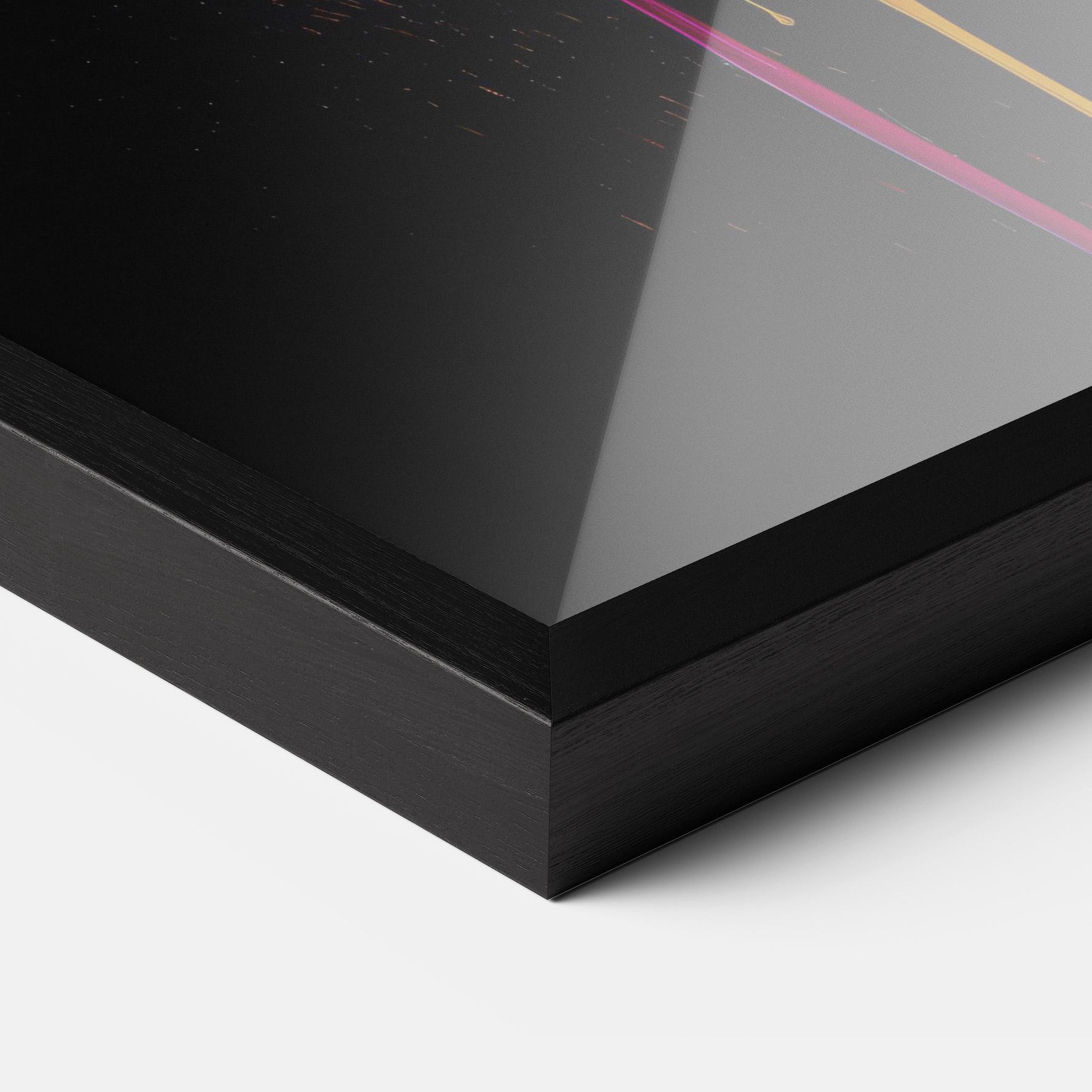 Keretezett Poszter Yellow Splash Floating mockup 3