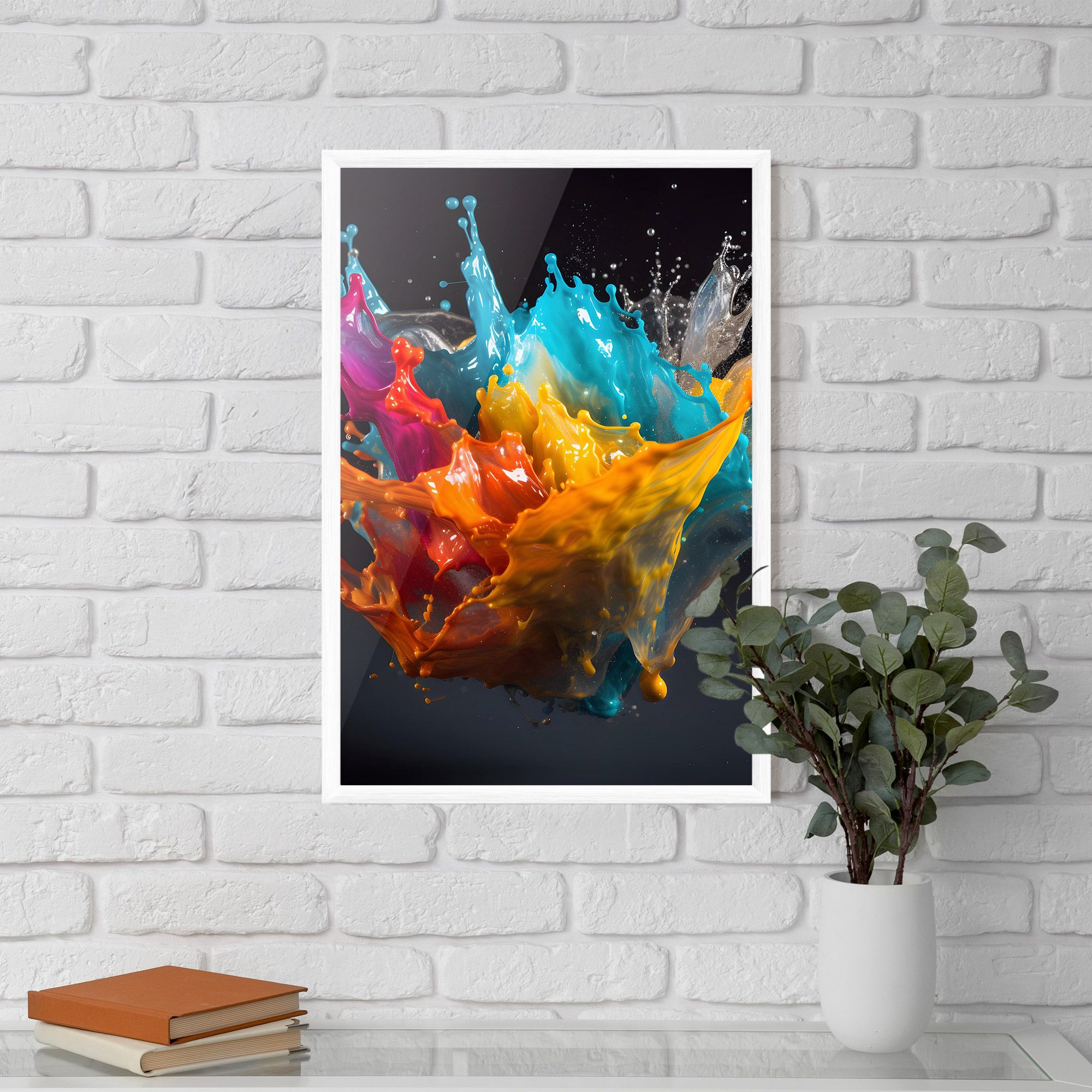 Colorful Splash Floating mockup 5