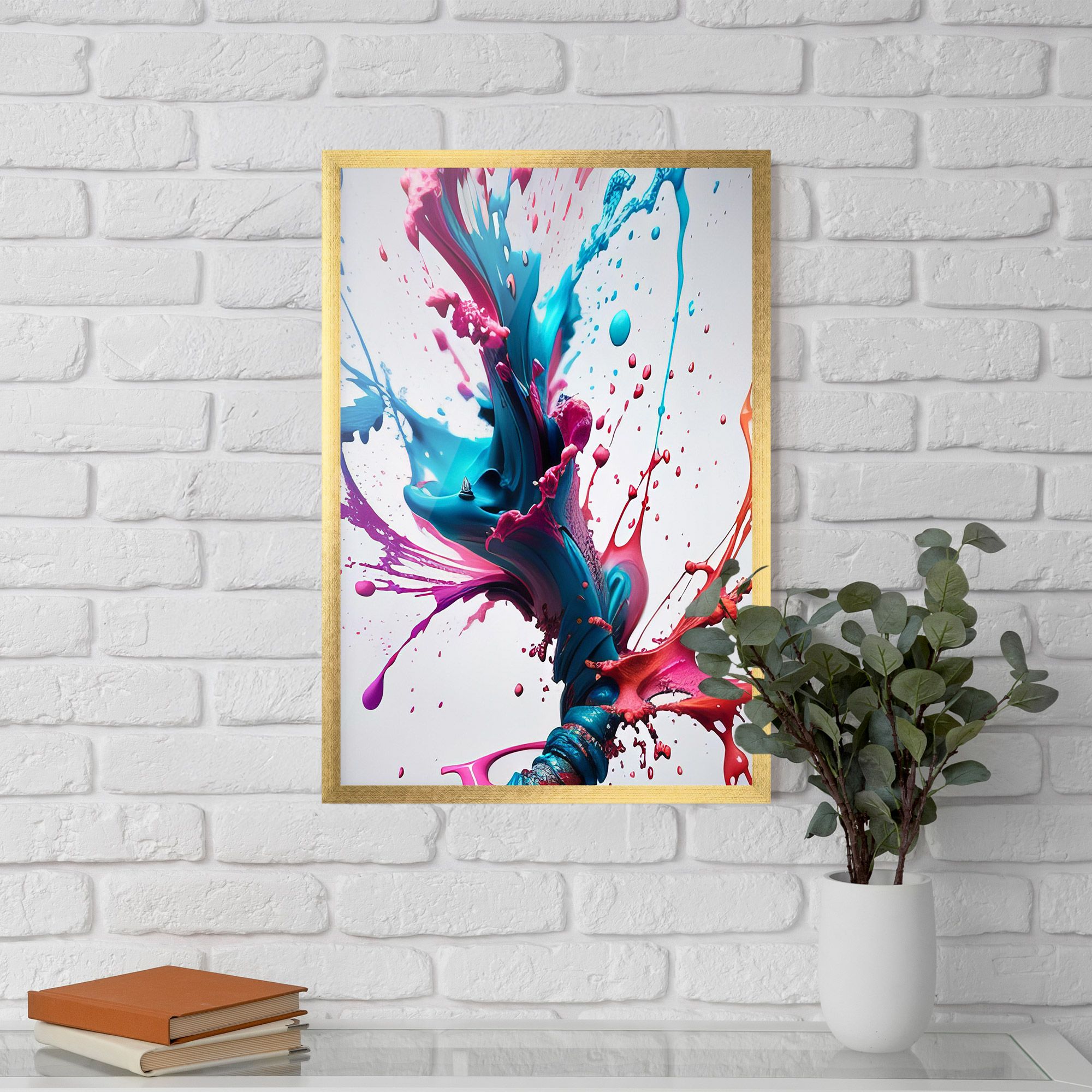 Blue Pink Splash mockup 5