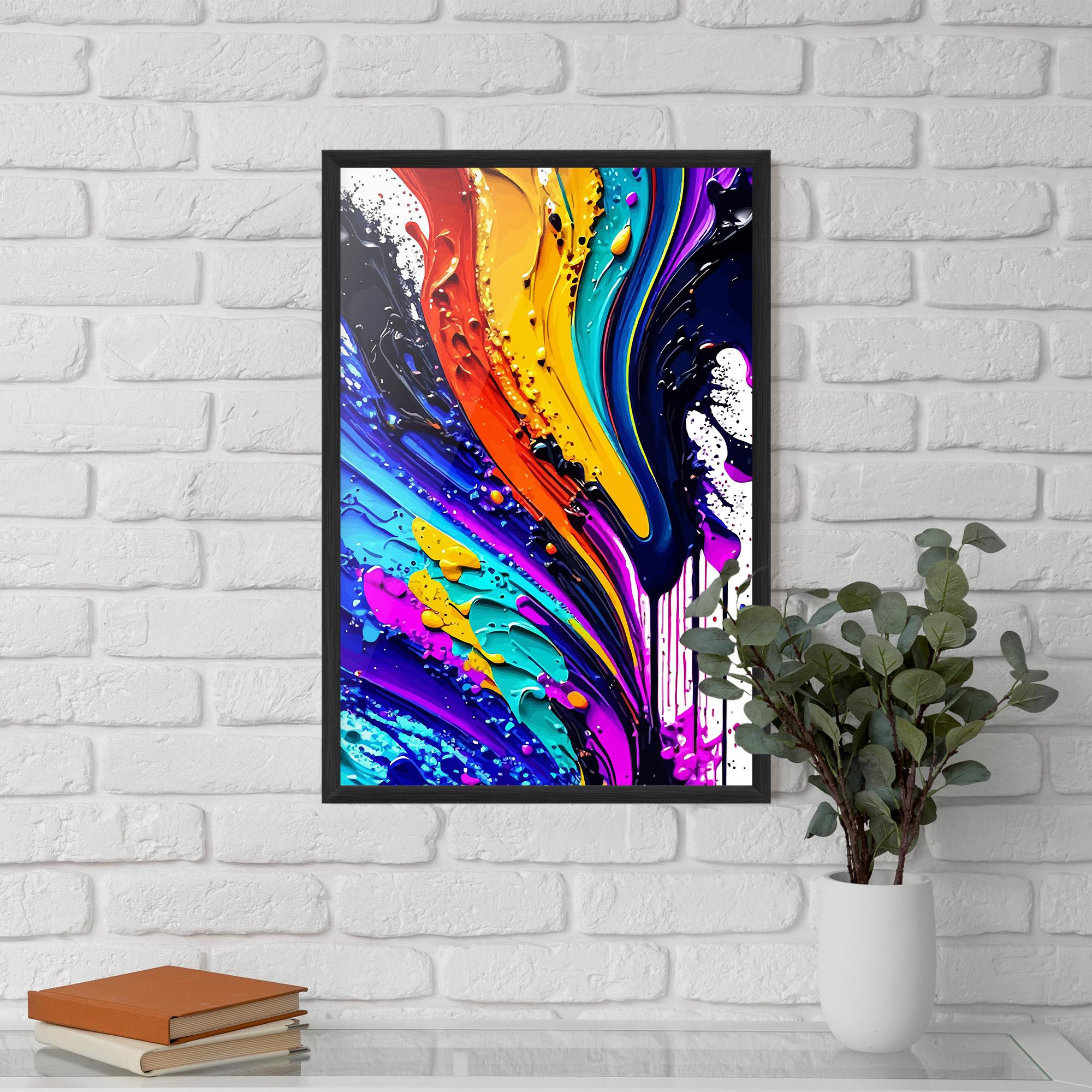 Keretezett Poszter Pretty Splash mockup 5