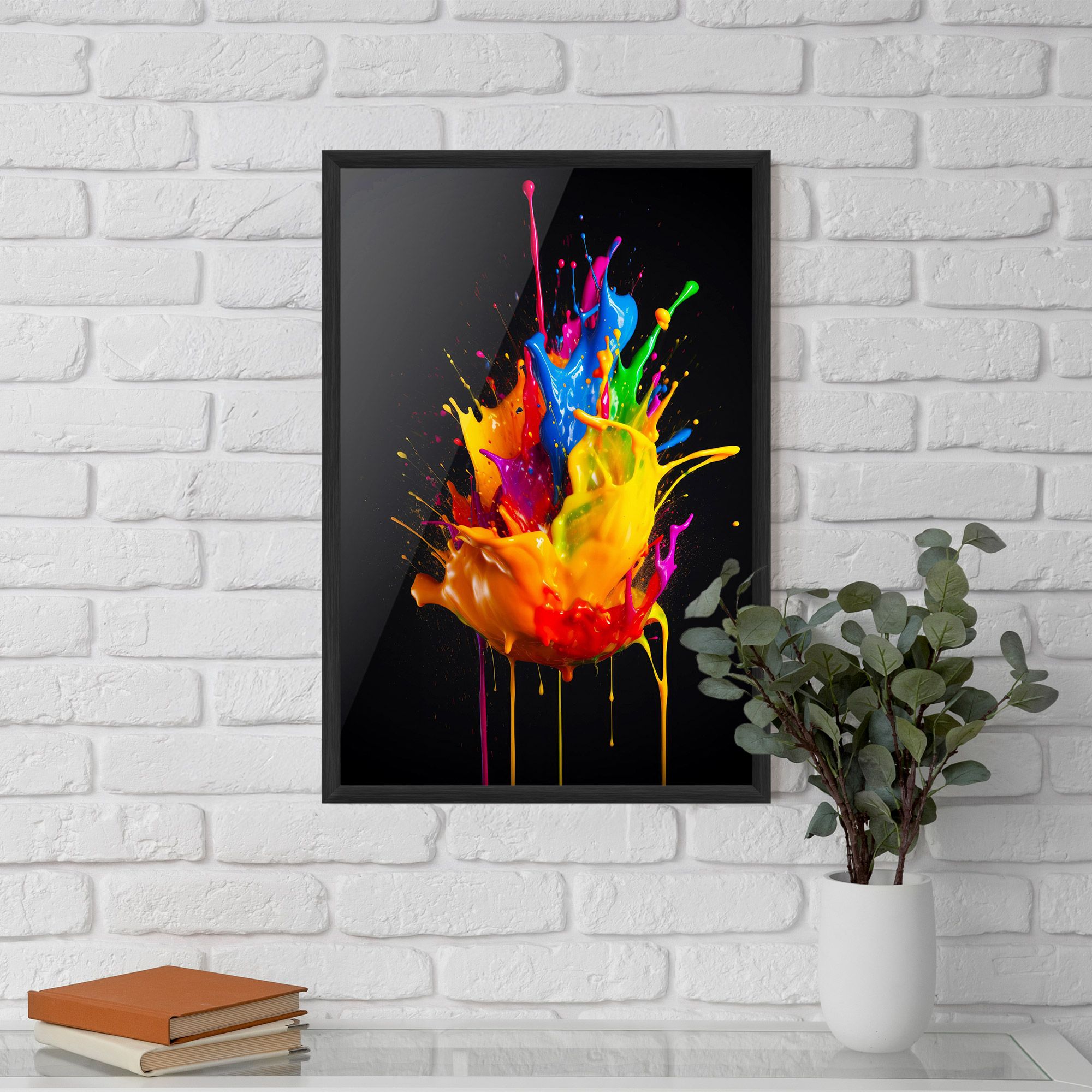 Yellow Splash Floating mockup 5