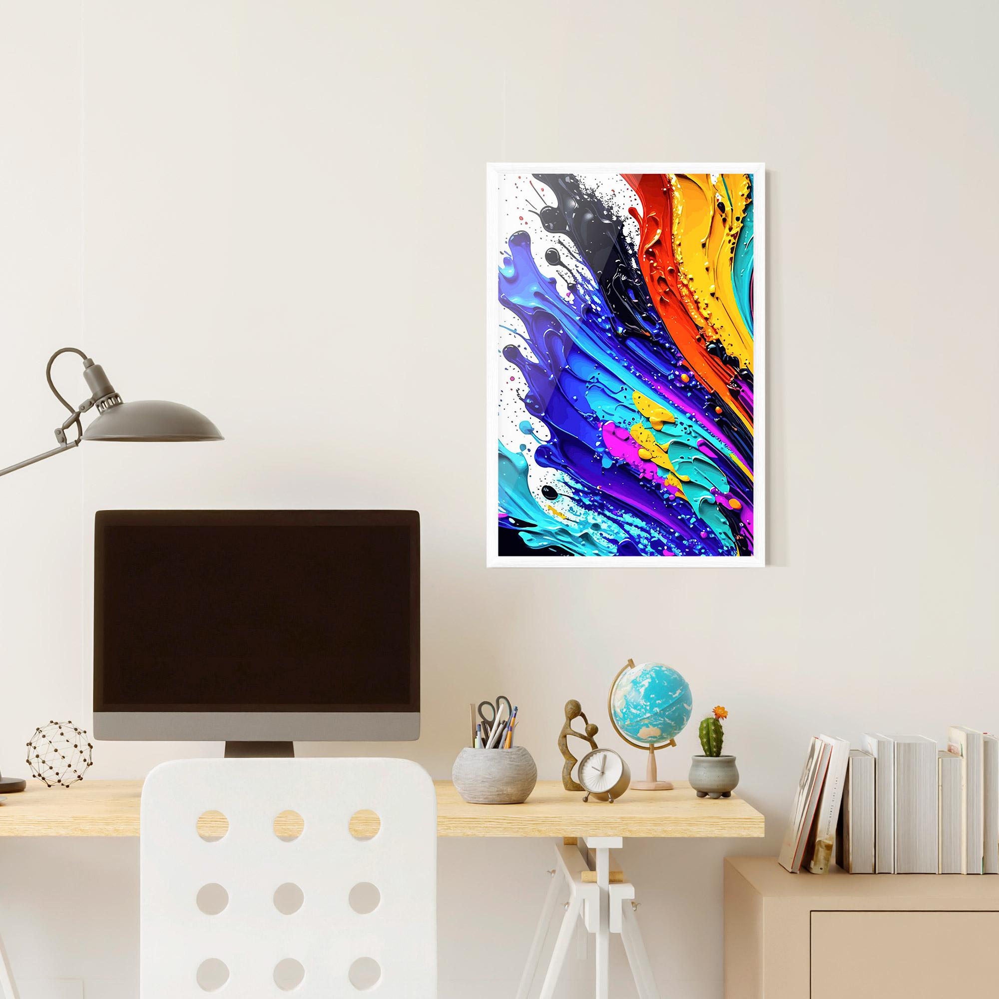 Keretezett Poszter Pretty Splash Color mockup 6