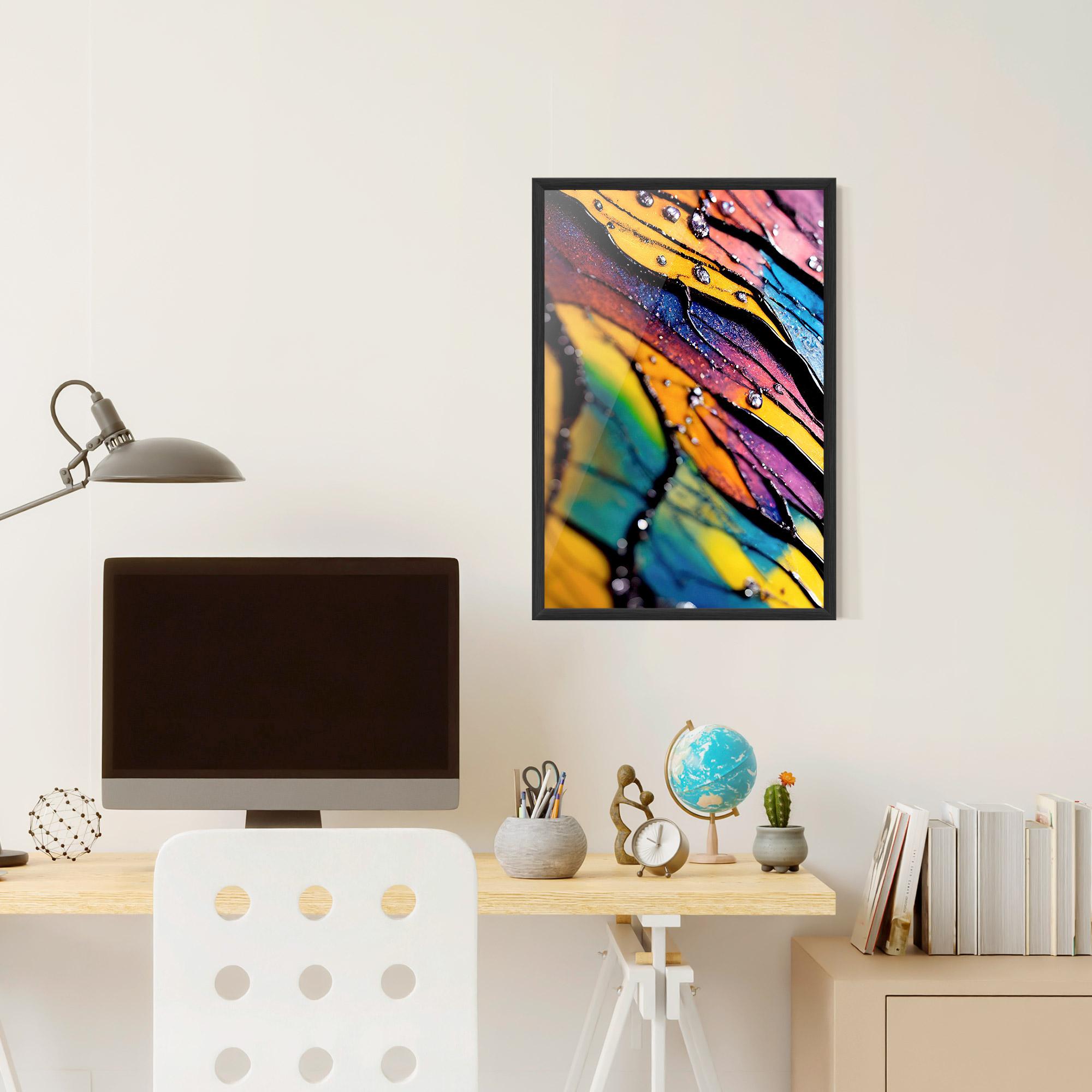 Keretezett Poszter Beautiful Colorful Epoxy mockup 6