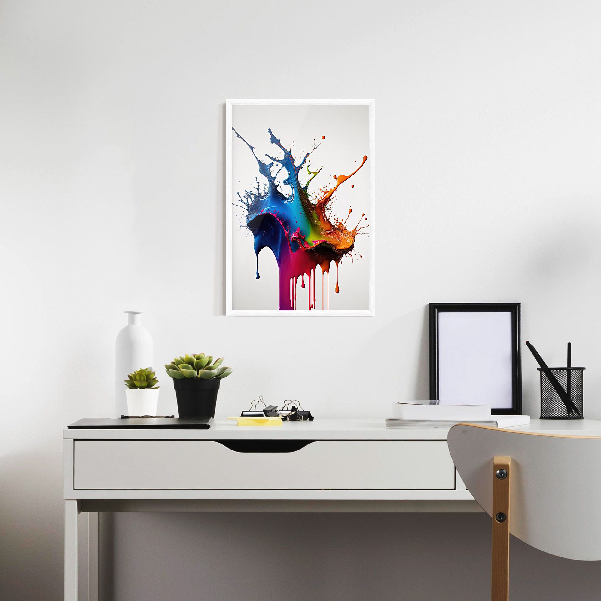 Yellow Blue Floating mockup 7