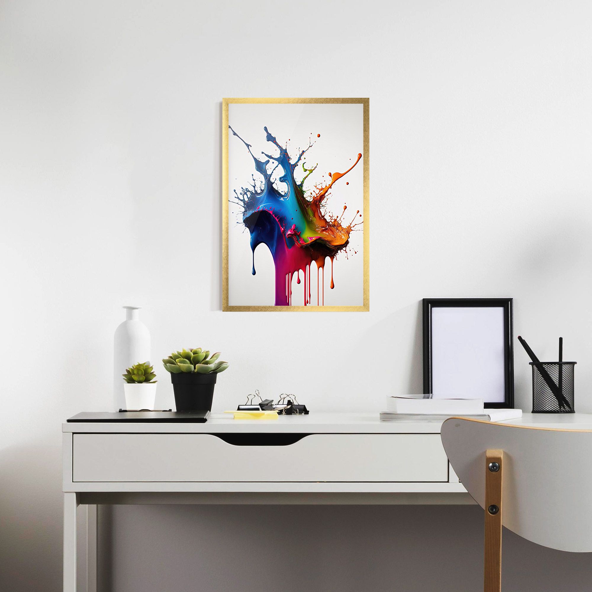 Yellow Blue Floating mockup 7