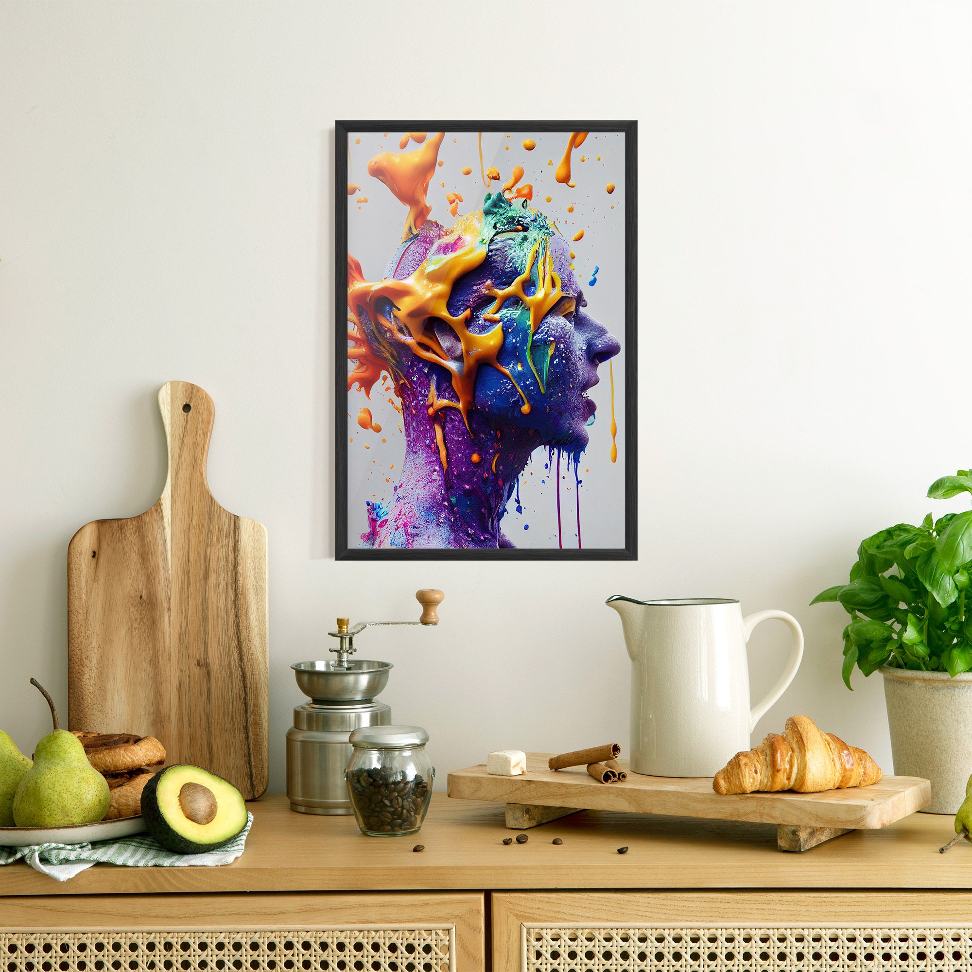 Abstract Purple Face mockup 8